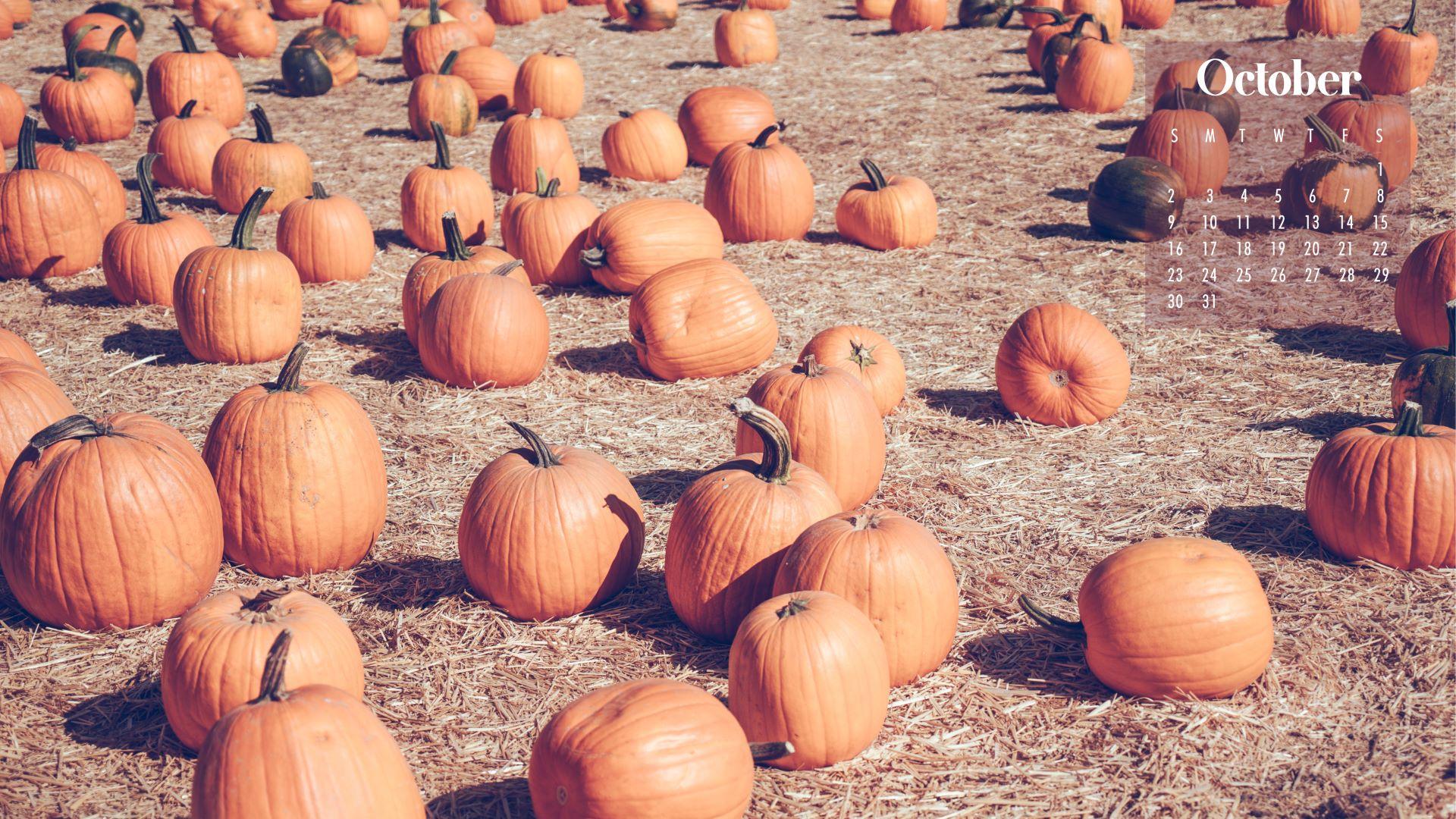 1920x1080 October Calendar Wallpaper Best Desktop & Phone Background