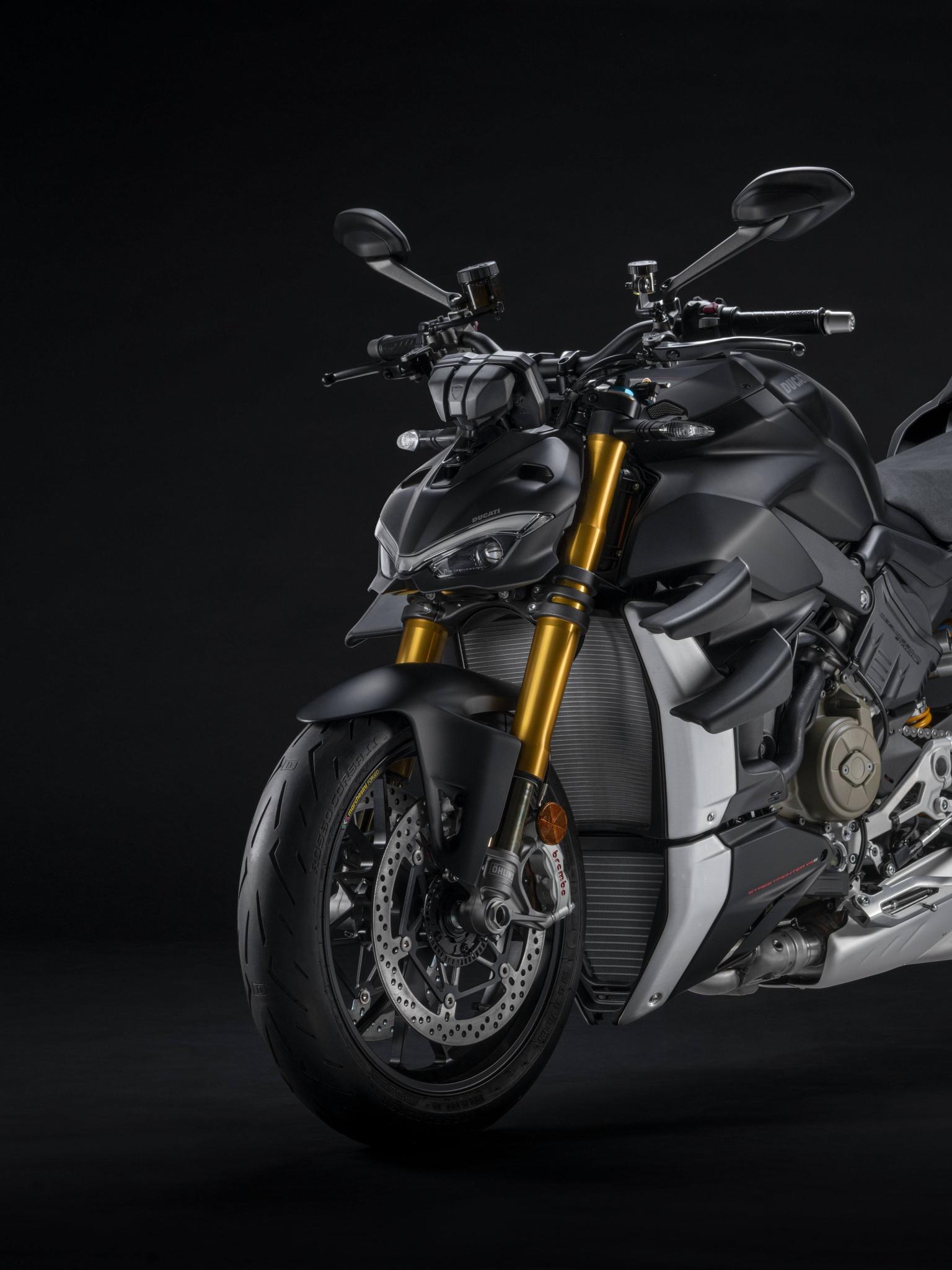 1536x2048 Ducati Streetfighter V4 Wallpaper 4K, Dark Stealth, Dark Background, 5K, 8K, Black Dark
