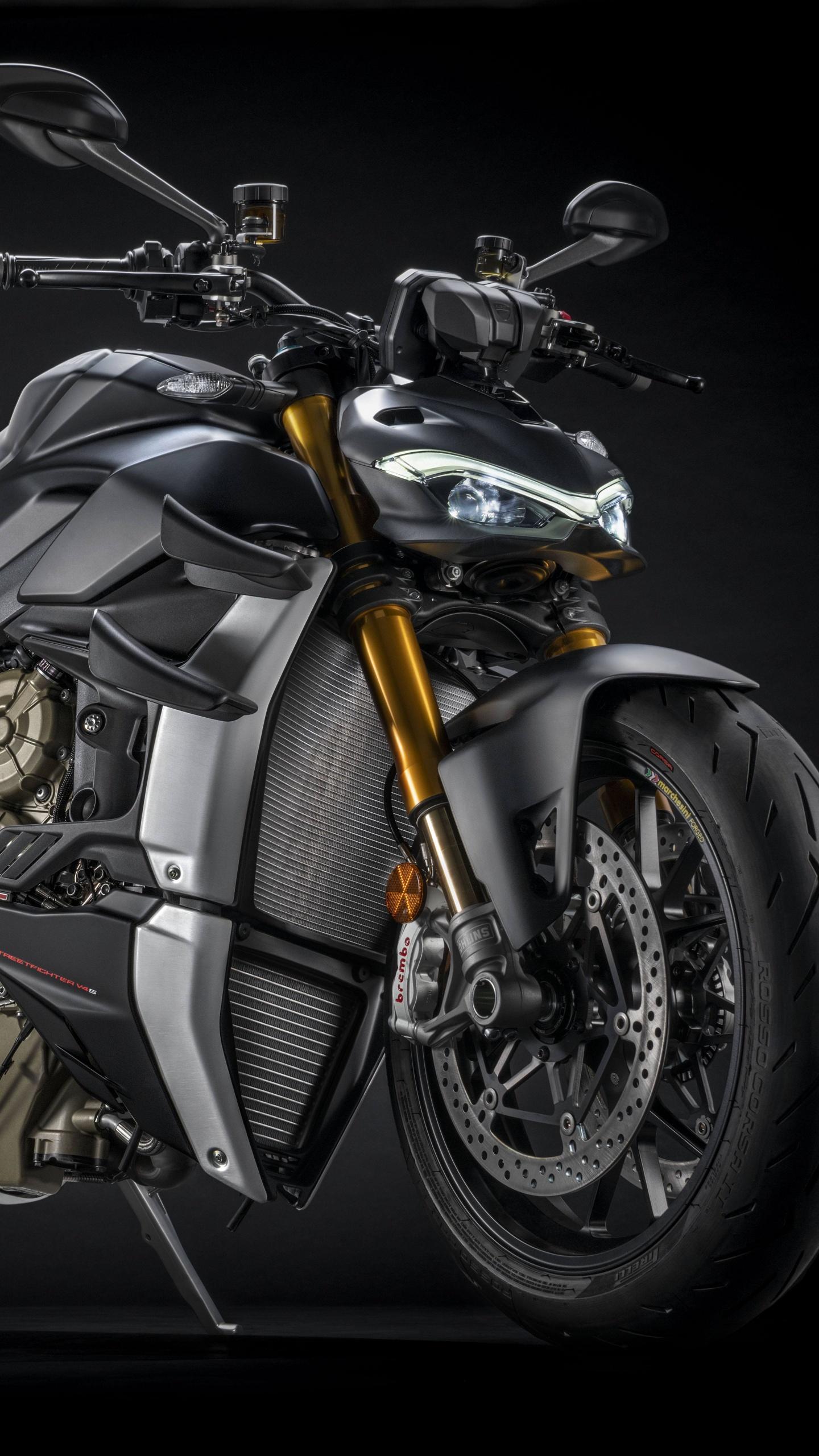 1440x2560 Ducati Streetfighter V4 Wallpaper 4K, Dark Stealth, Dark Background, 5K, 8K, Black Dark