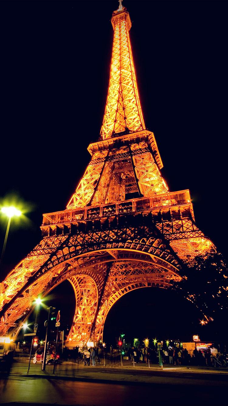 750x1334 Tháp Eiffel Paris hình nền nghệ thuật vẽ minh họa cho đêm