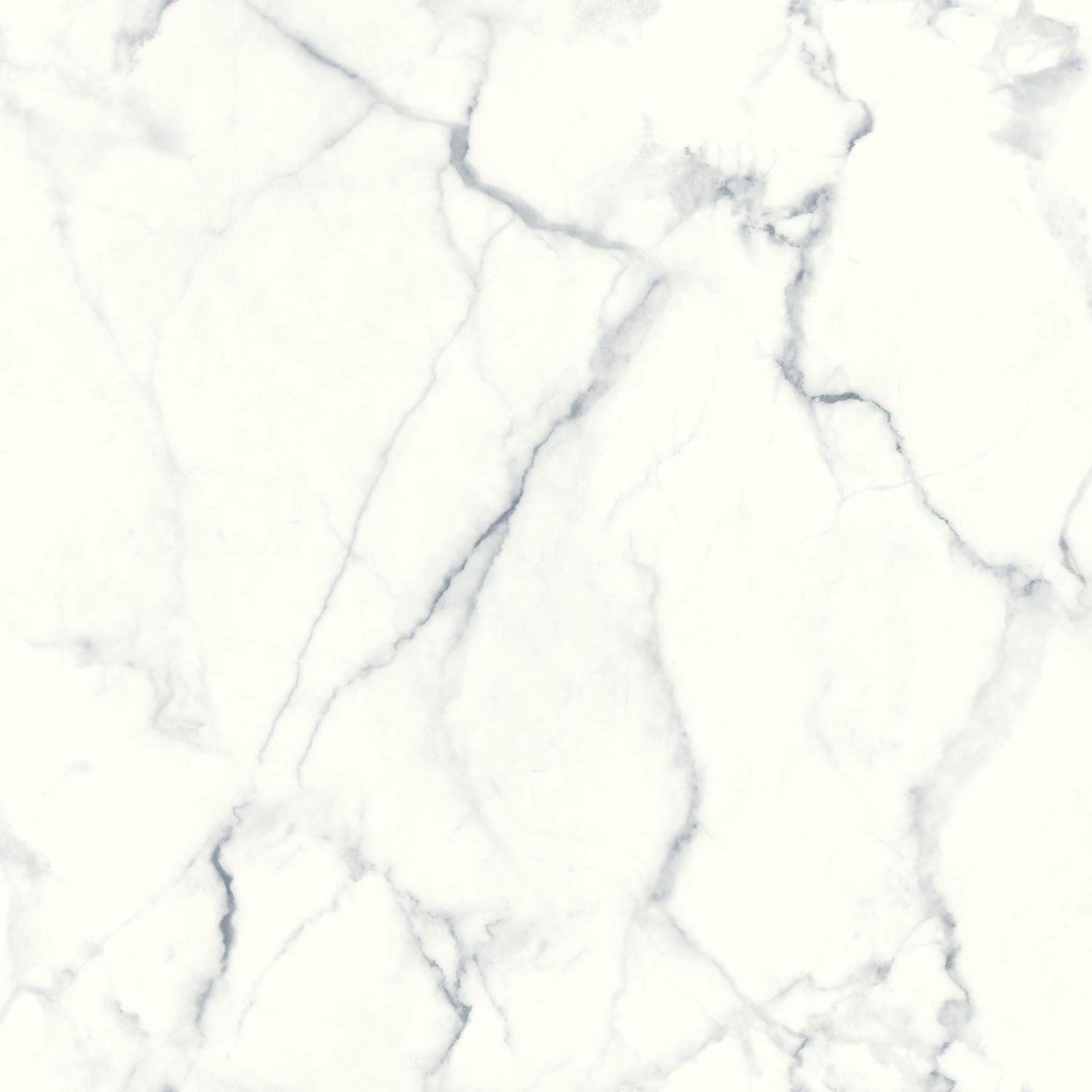 1500x1500 Mercer41 Martina Carrara Marble 16.5' L x 20.5 W Abstract Peel
