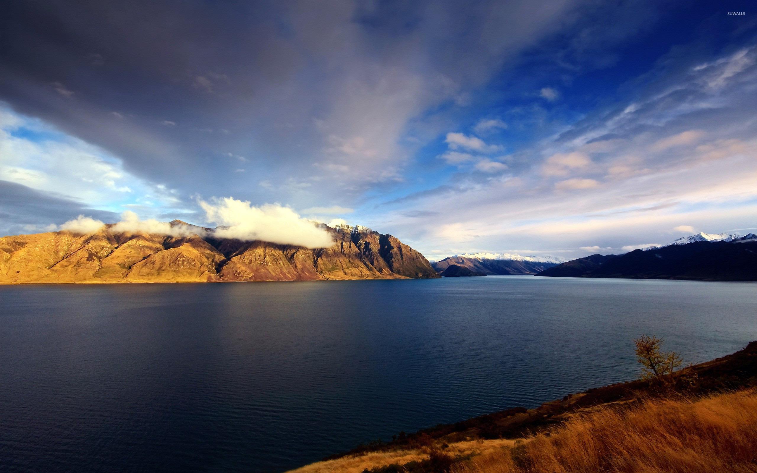2560x1600 Lake Hawea Zealand wallpaper wallpaper