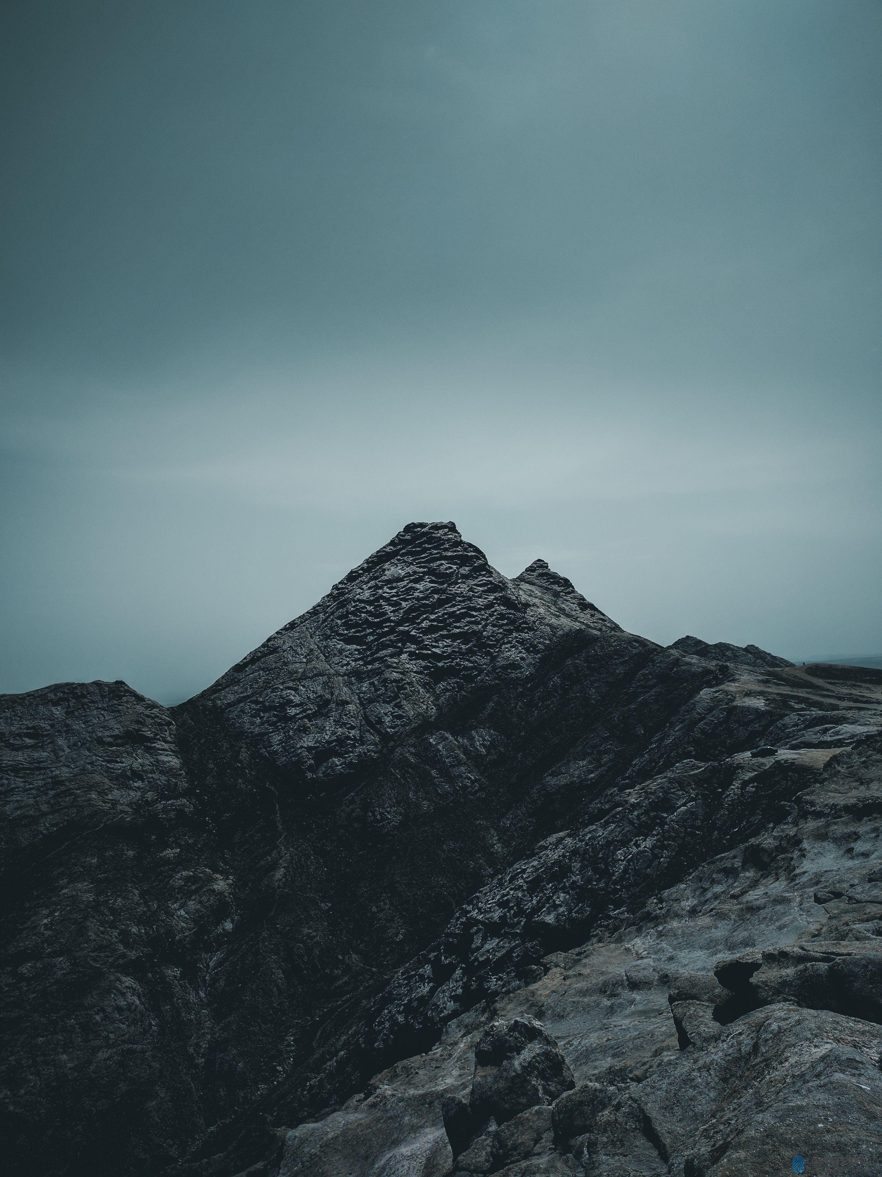 3024x4032 Dark Mountain Wallpaper