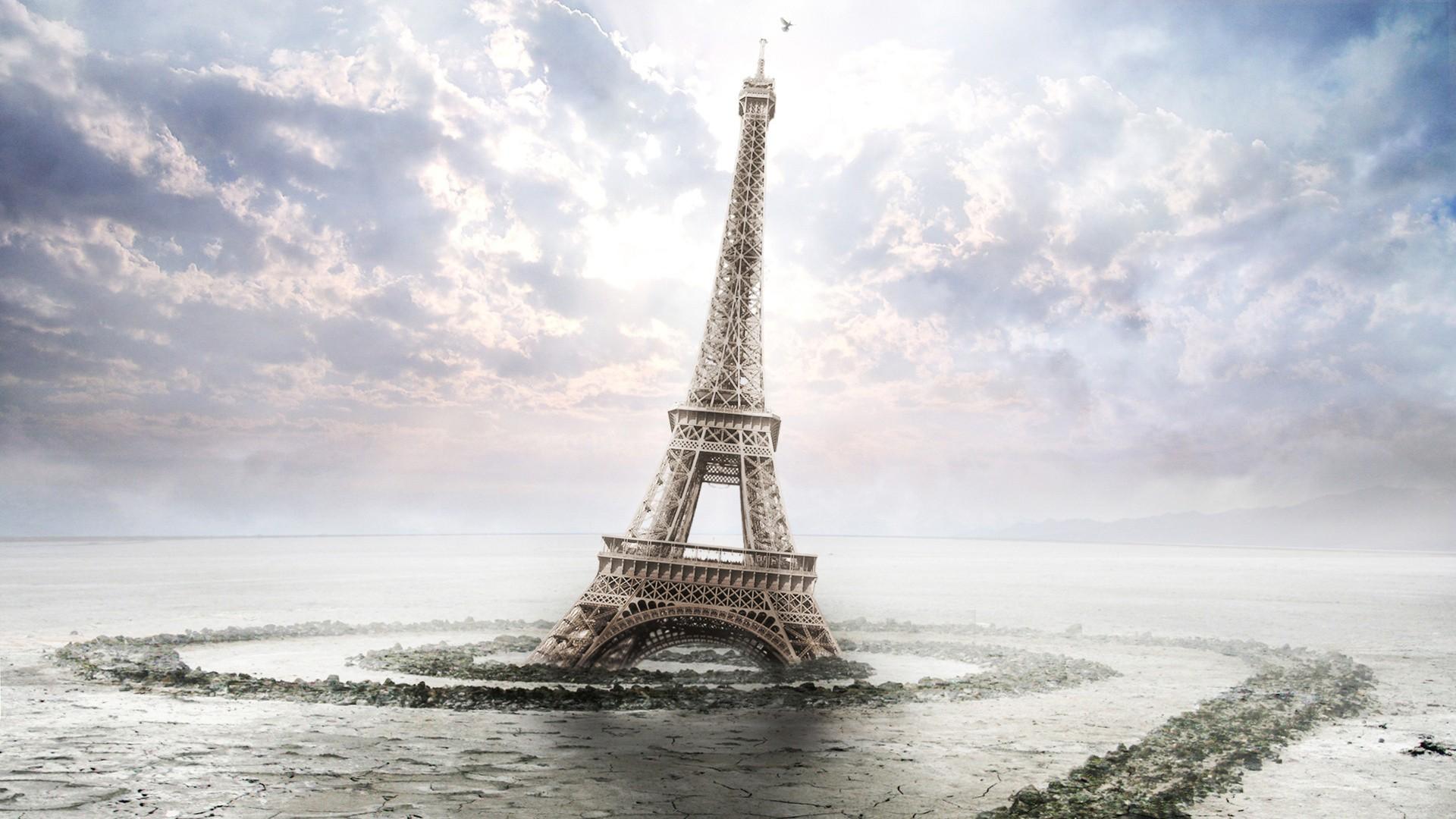 1920x1080 Tháp Eiffel Art - Hình nền