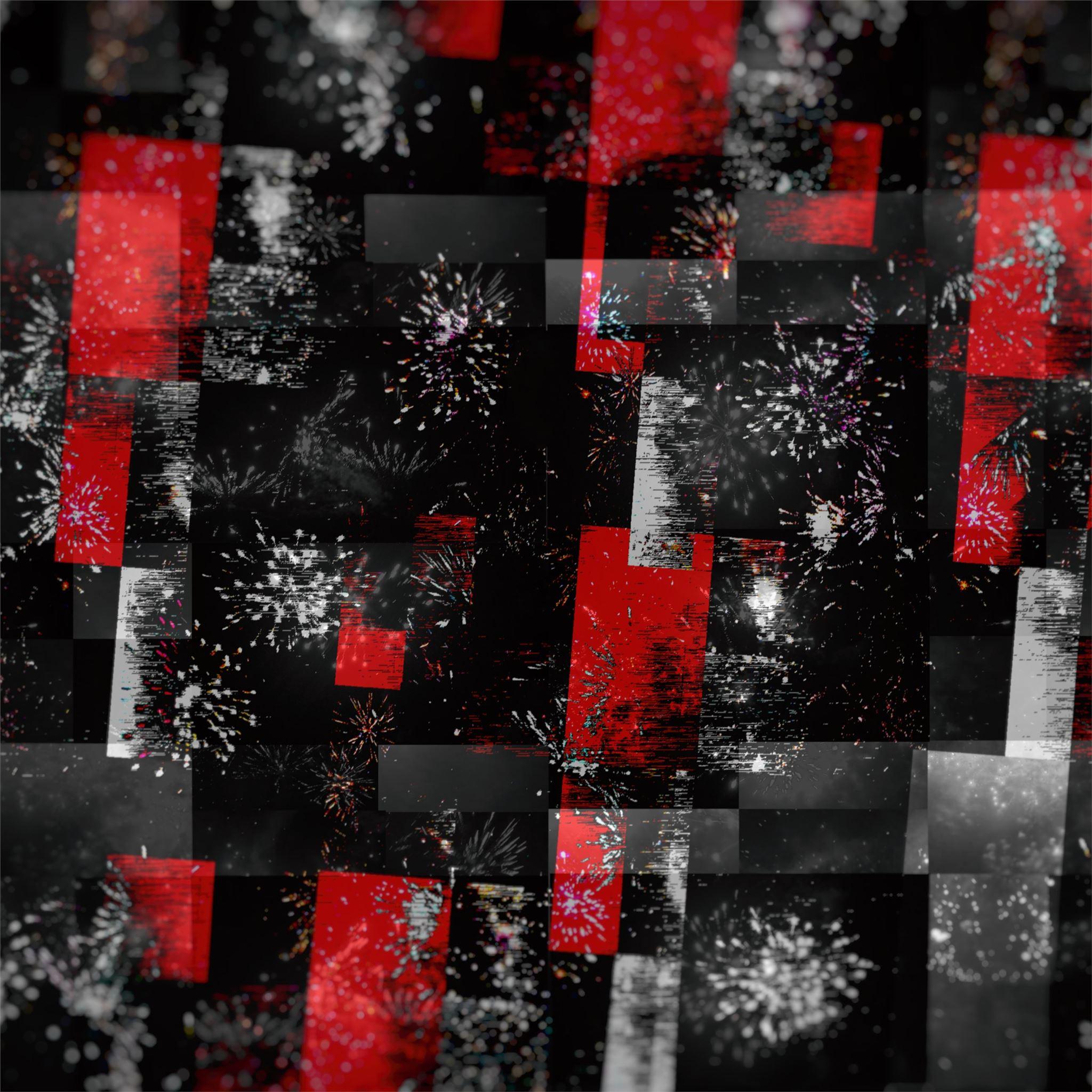 2048x2048 red abstract graphics colors 4k iPad Pro Wallpaper Free Download