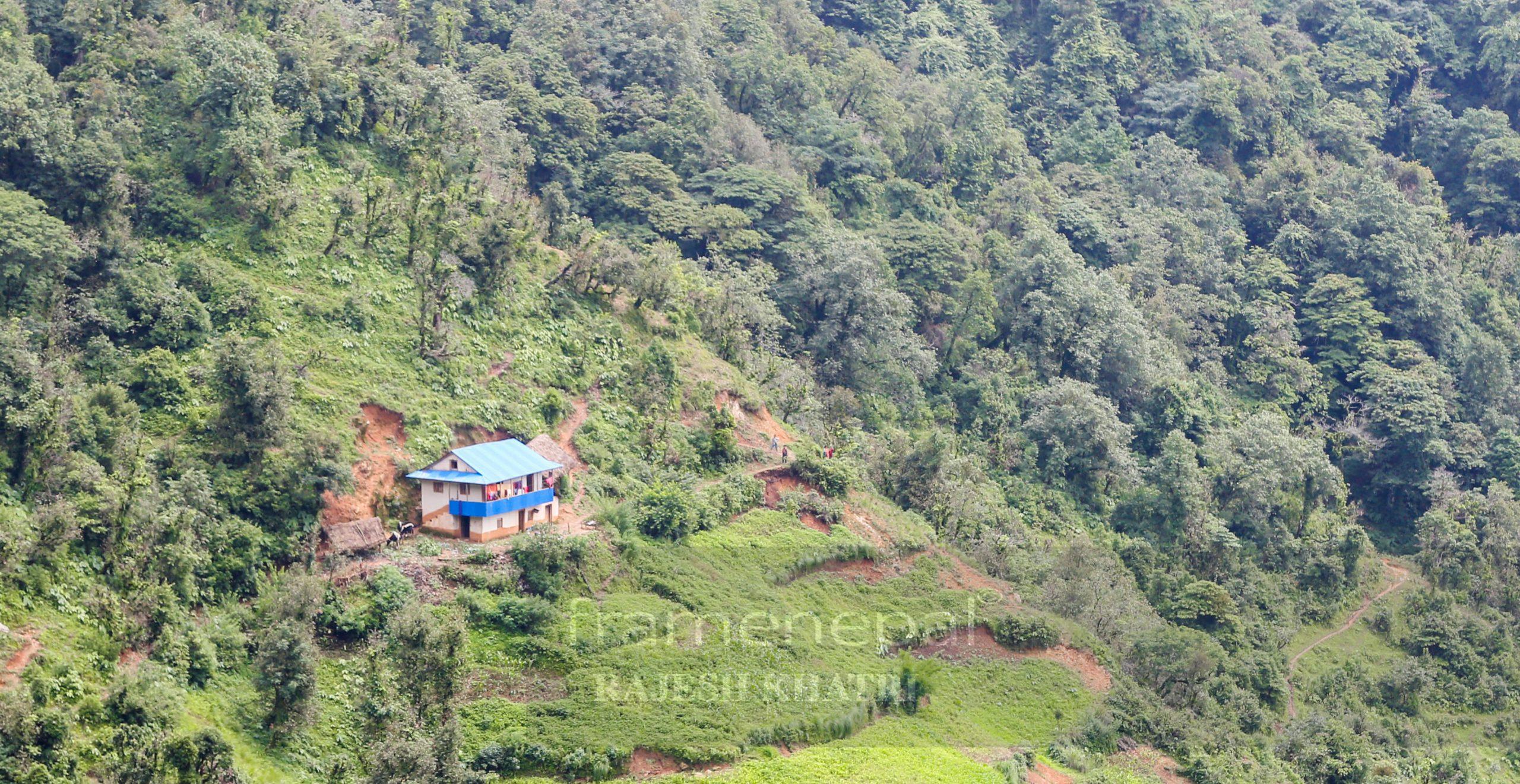 2560x1321 Small Beautiful House, Village Best Beautiful House Frame Nepal Frame Nepal
