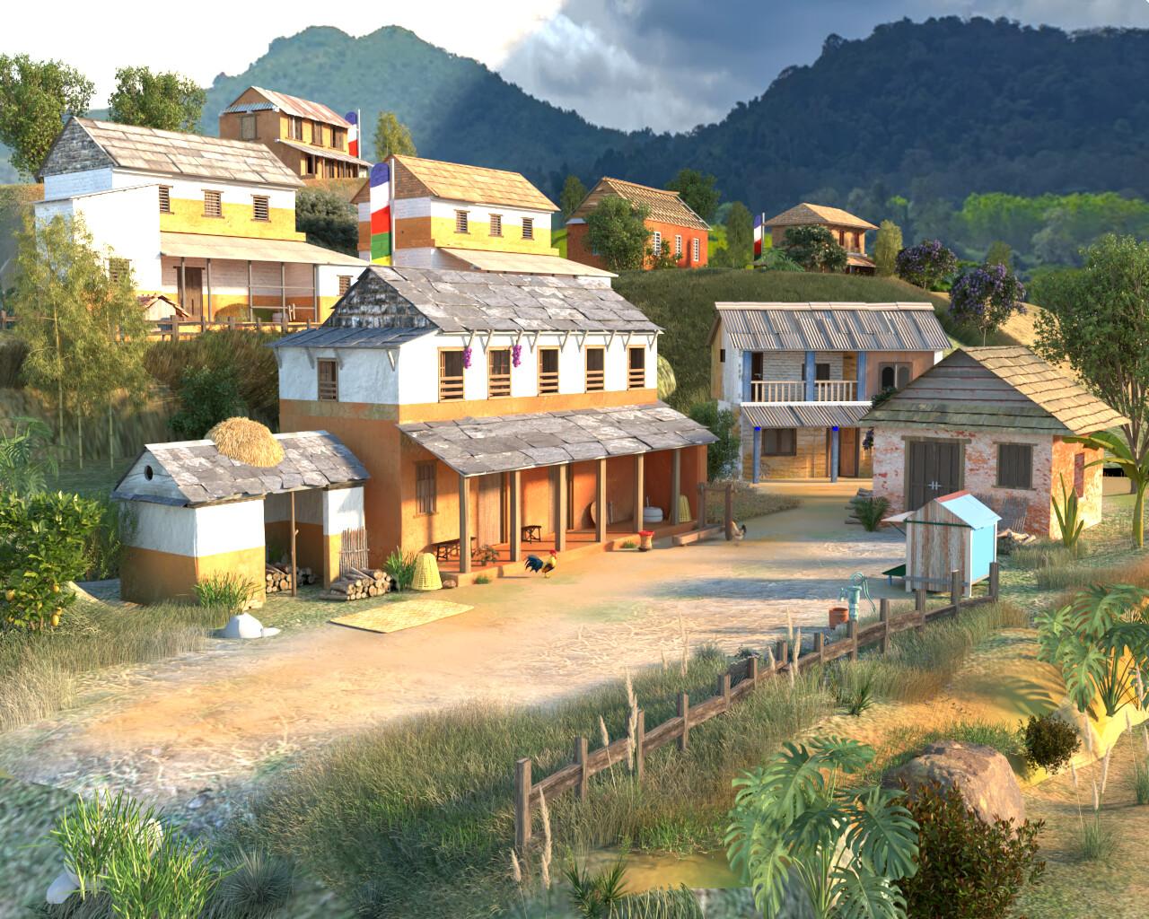 1280x1024 Nepal_Village