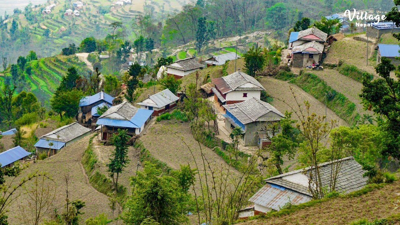 1280x720 Wonderful and very happy life in rural Nepal. Beautiful lifestyle in village Nepal. Rural Nepal 4K