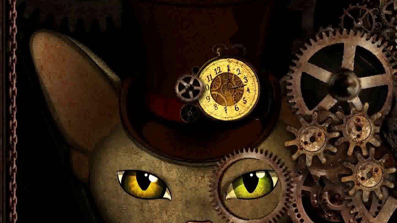 1280x720 Samsung Theme Live Wallpaper Steampunk Cat