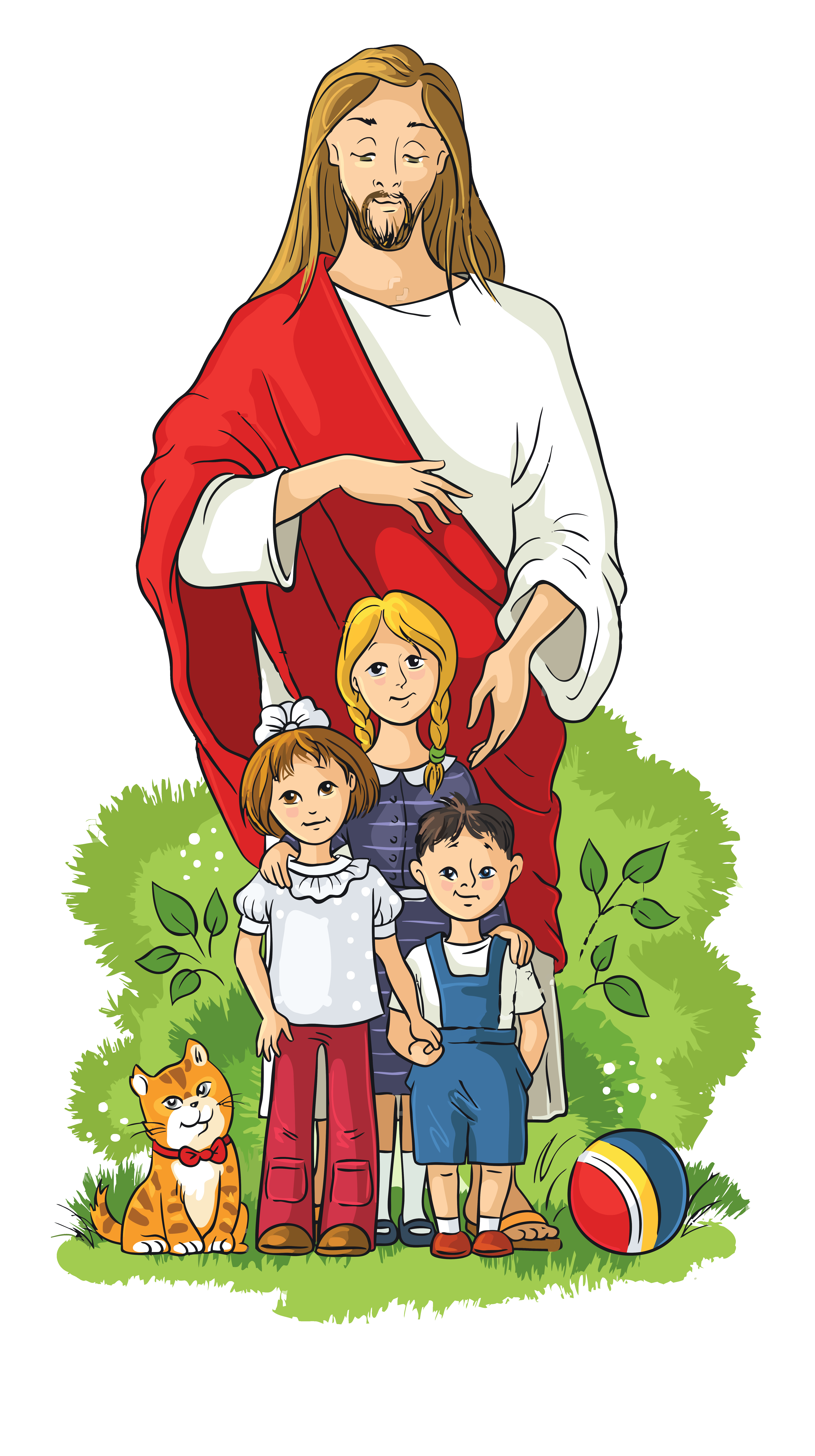 5600x10000 Download Christ Jesus Cartoon Child Download HD PNG HQ PNG Image