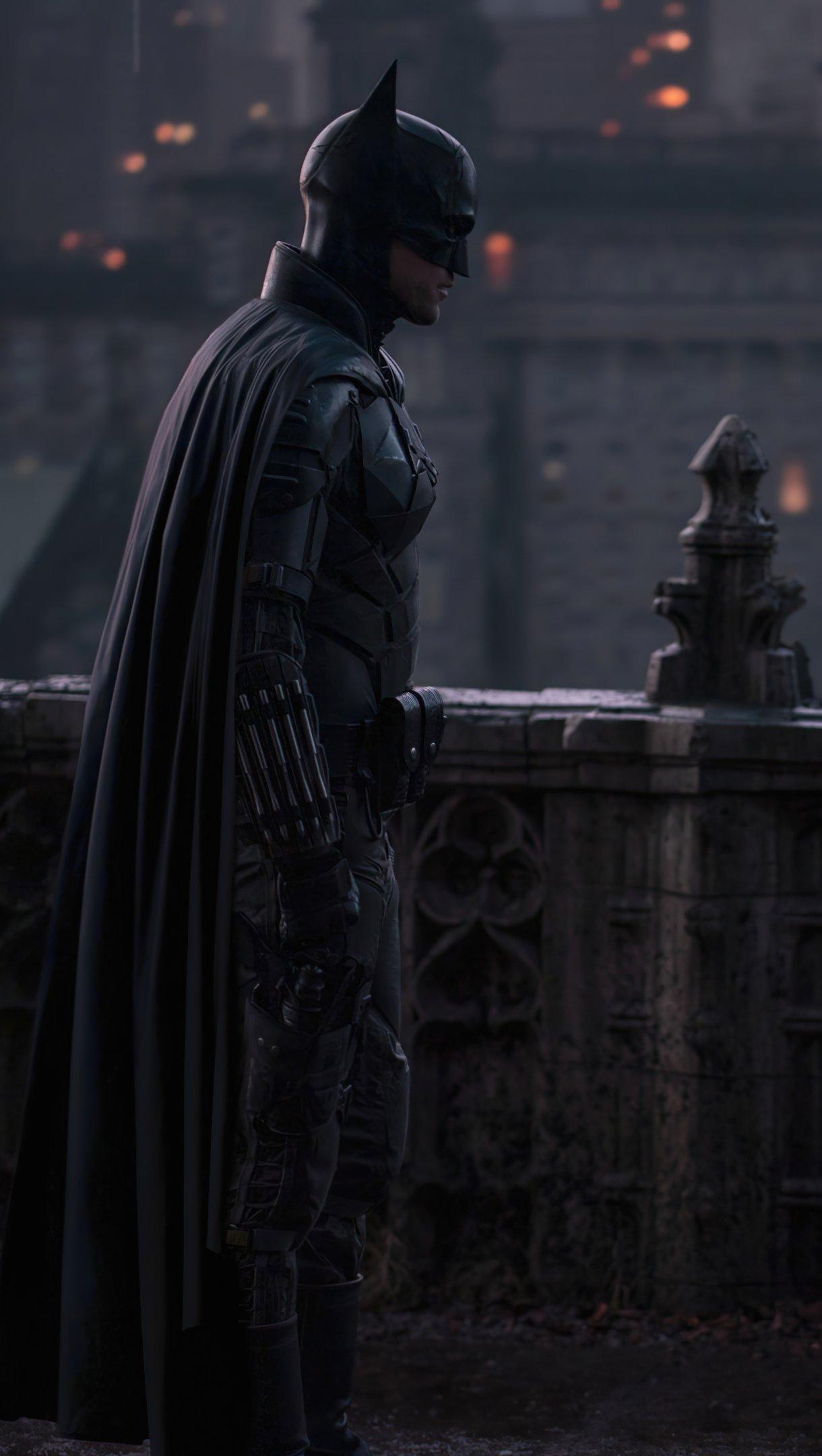 1220x2160 Robert Pattinson as Batman and Zoe Kravitz as Catwoman Wallpaper 4k Ultra HD