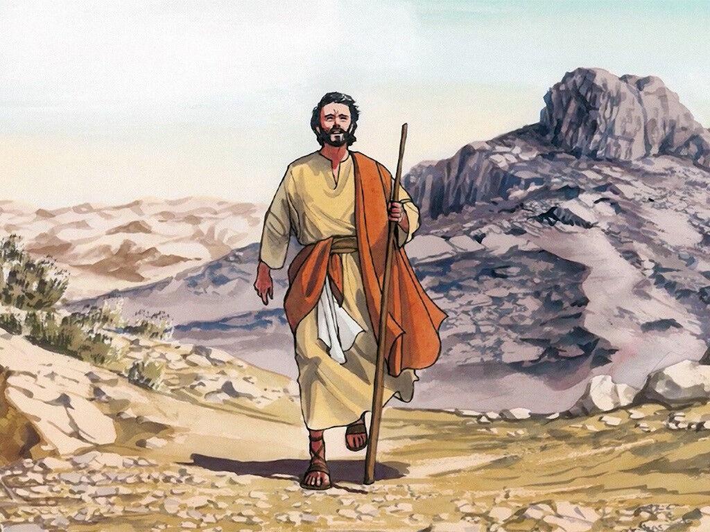 1024x768 FreeBibleimage - The Temptation Of Jesus - Jesus Eats Nothing For Forty Days In The Wilderness, And Is Tempted By Satan (Matthew 4:1 11)