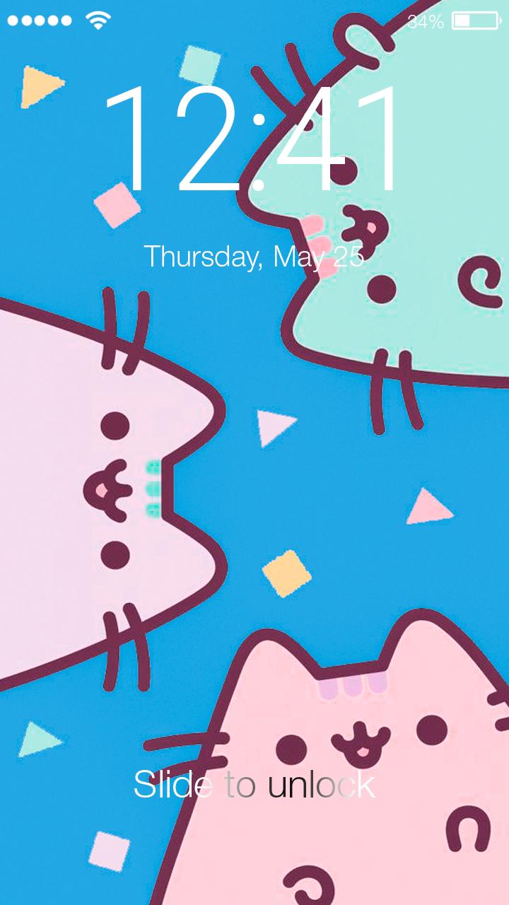720x1280 Unicorn Cat Sweet Mermaid Pusheen Screen Lock APK pour Android Télécharger