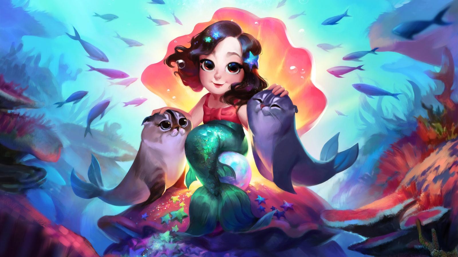 1600x900 Talya The Mermaid 4k 1600x900 Resolution HD 4k Wallpaper, Image, Background, Photo and Picture
