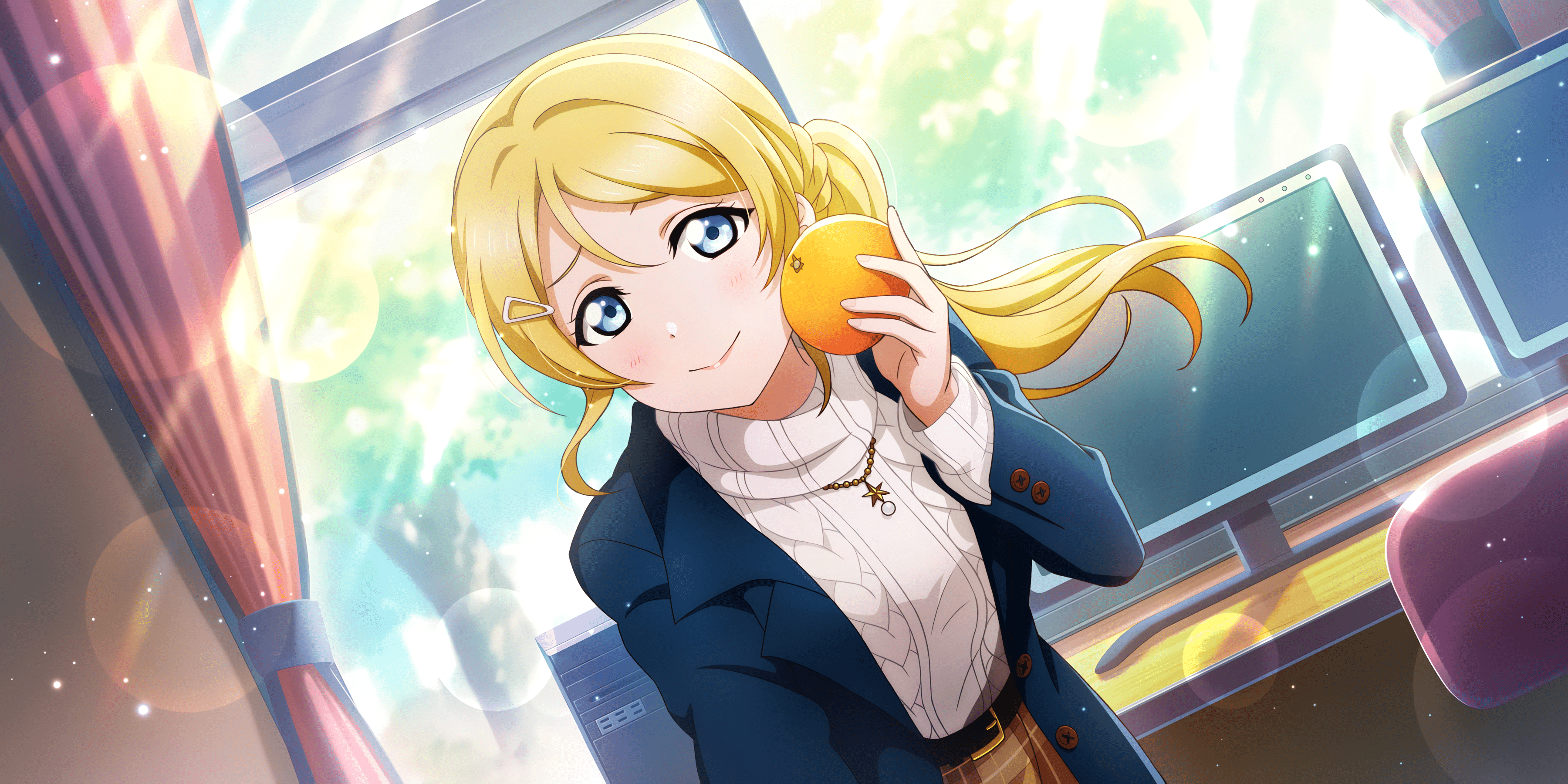 3600x1800 Love Live Series Love Live Love Live Sunshine Anime Girls Ayase Eli Wallpaper:3600x1800