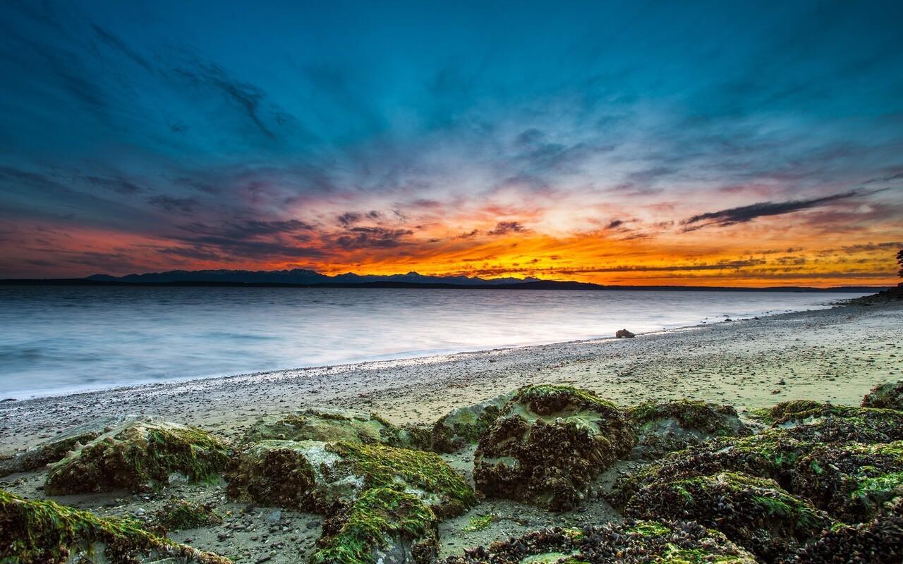 1280x800 Beach Sky Water Background 720P HD 4k Wallpaper, Image, Background, Photo and Picture