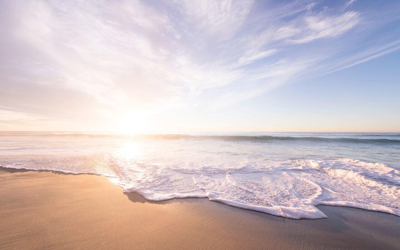 1280x800 Beach Seashore Sunrise 5k 720P HD 4k Wallpaper, Image, Background, Photo and Picture