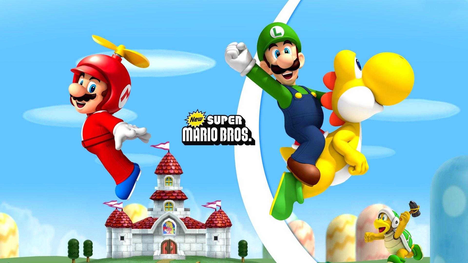 1920x1080 super mario bros wallpaper, cartoon, mario, animated cartoon, fictional character, games