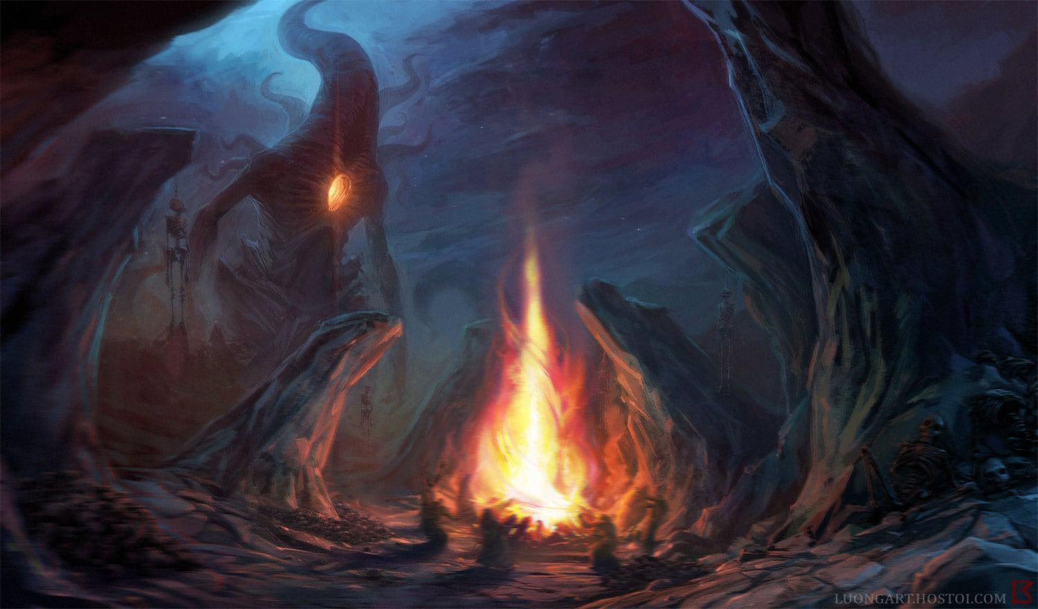 1500x880 Nyarlathotep Limited Edition Lithograph Art Print Signed and