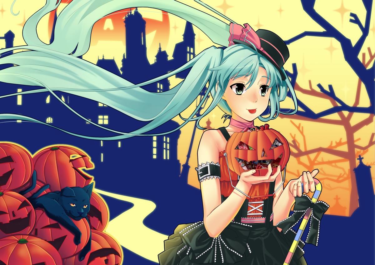 Halloween Miku Wallpapers Top Free Halloween Miku Backgrounds