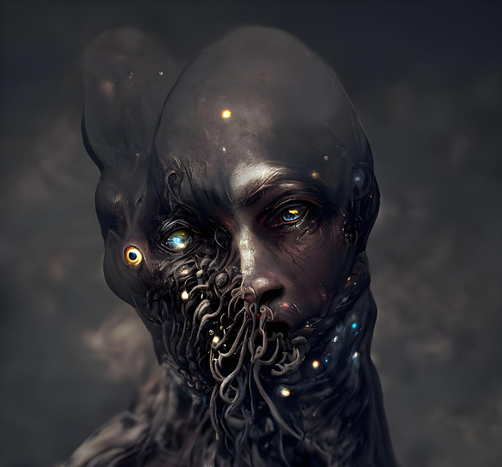 1600x1486 Nyarlathotep, Portrait of The Black Pharaoh Generated Artwork