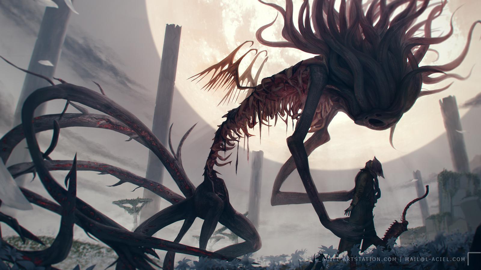 1600x900 Nyarlathotep vs Moon Presence