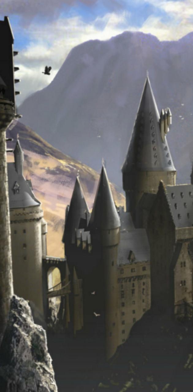 630x1280 Hogwarts castle wallpaper