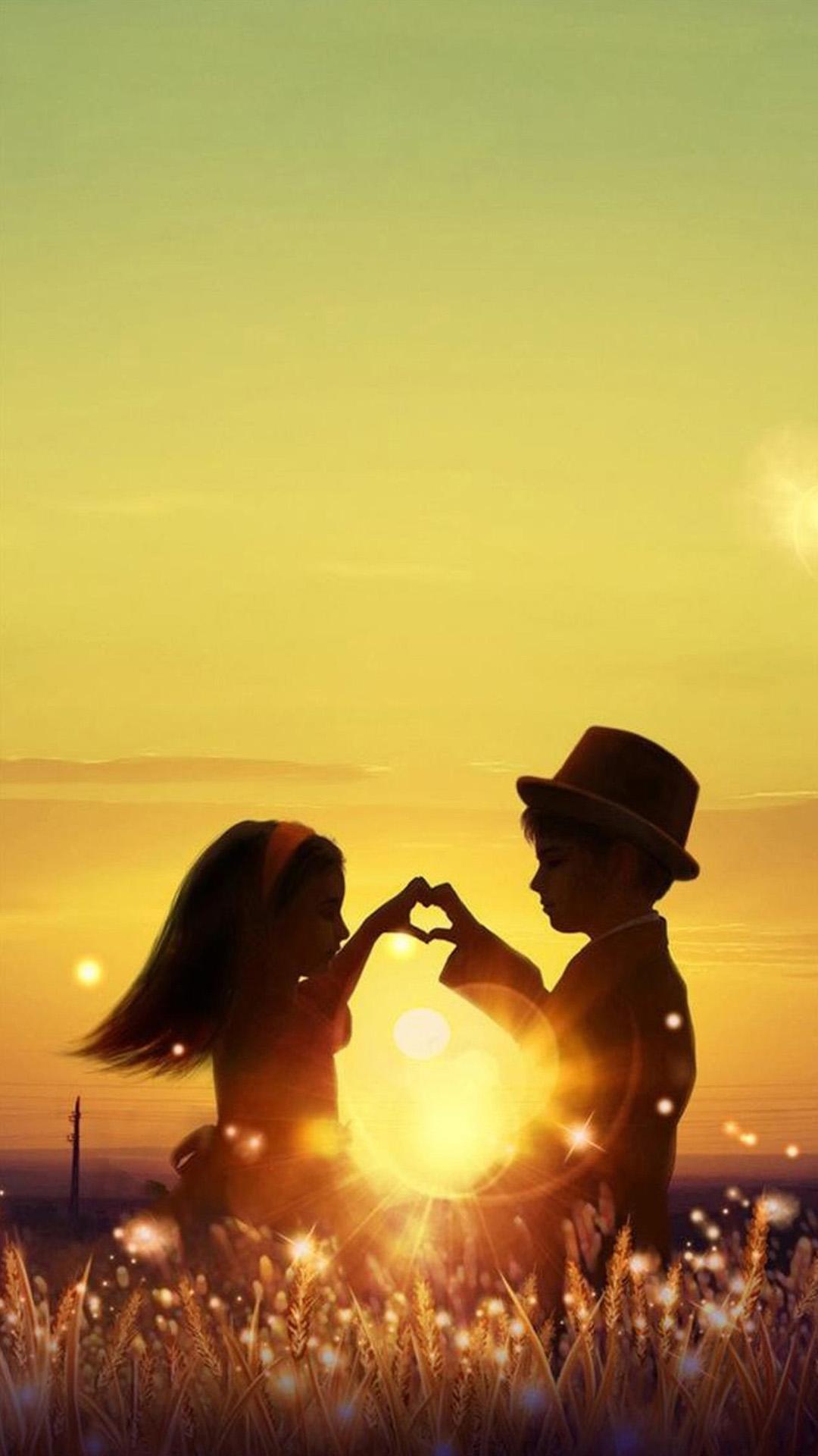 1080x1920 Little Couple Wallpaper