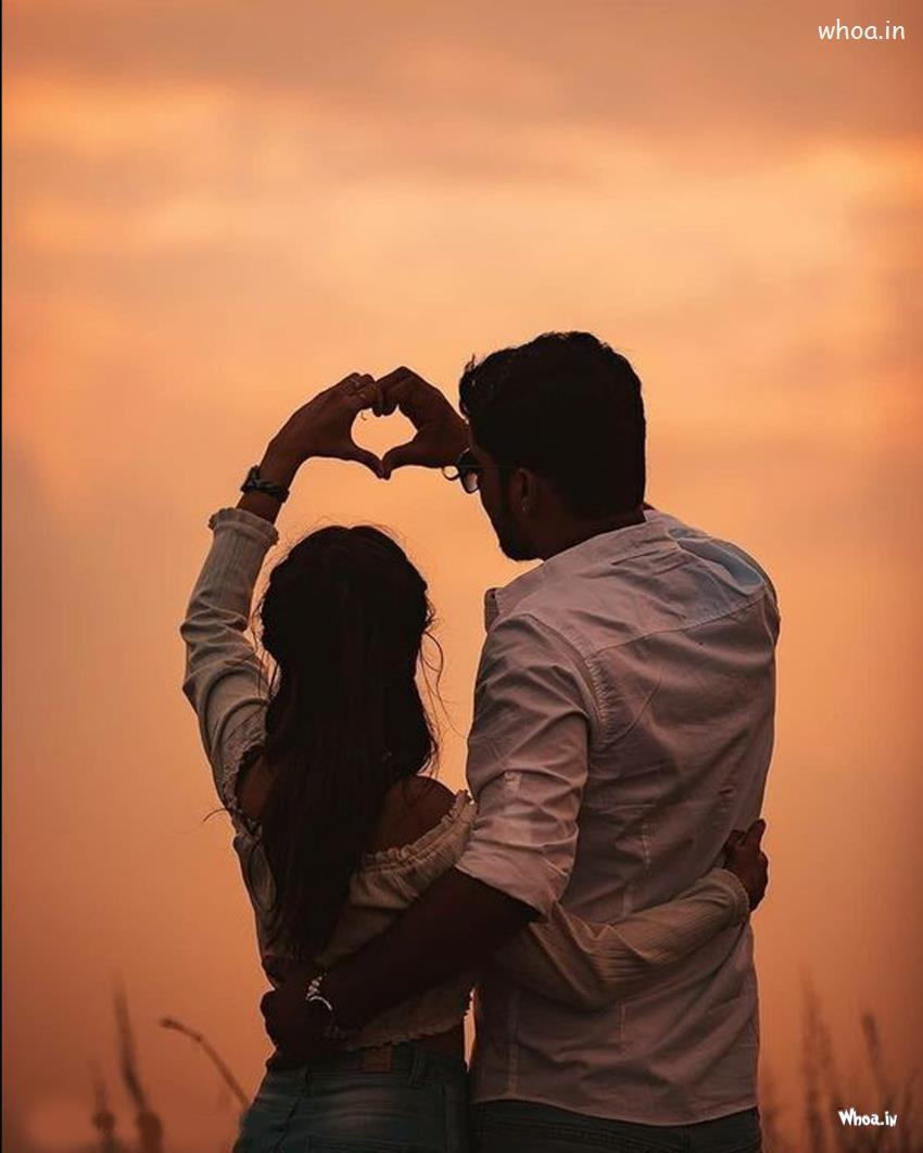 850x1062 Photoshoot Love Heart Created By Young Couple Hand HD Image