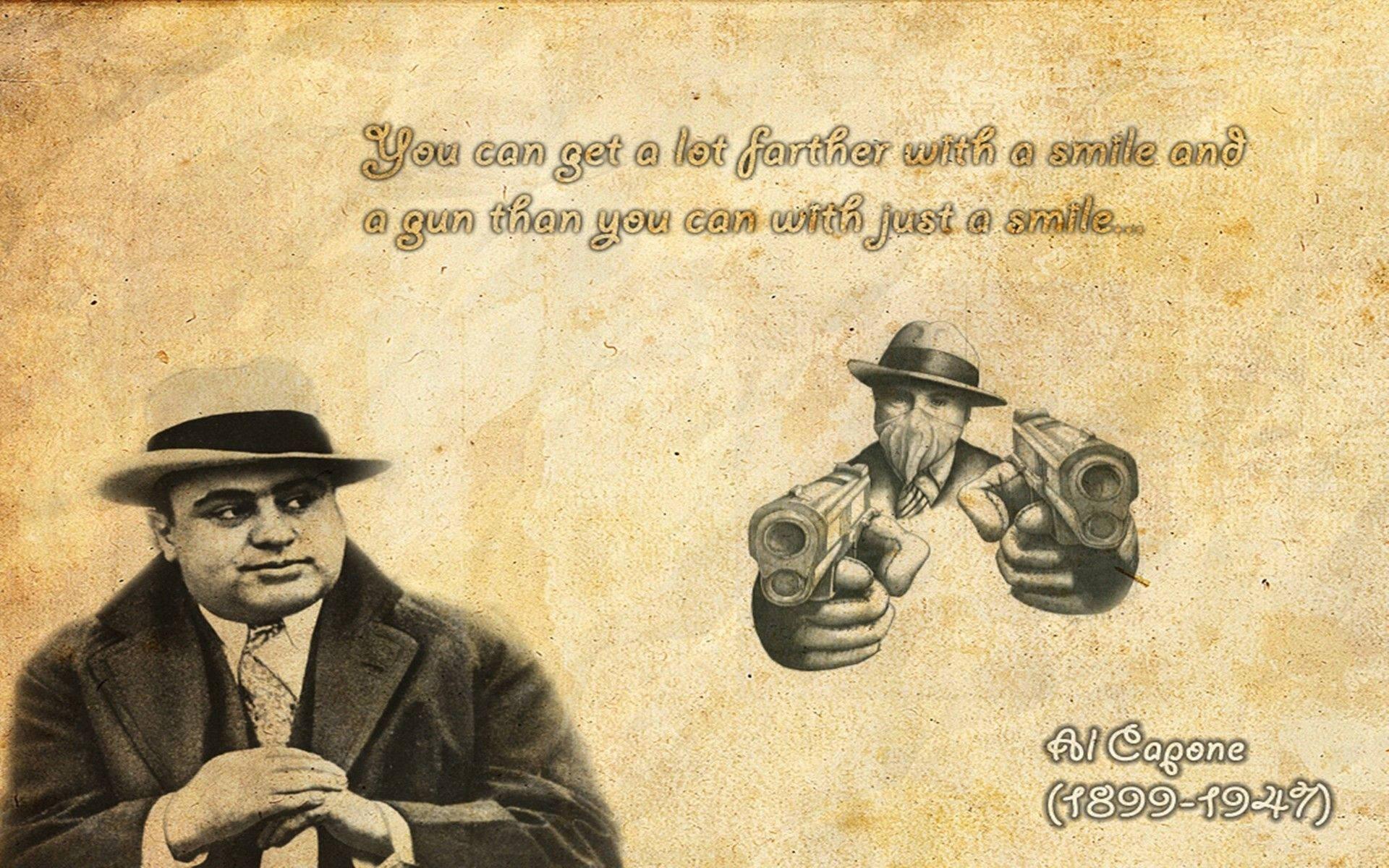 1920x1200 Download Al Capone Gangster Boss Quotes Wallpaper