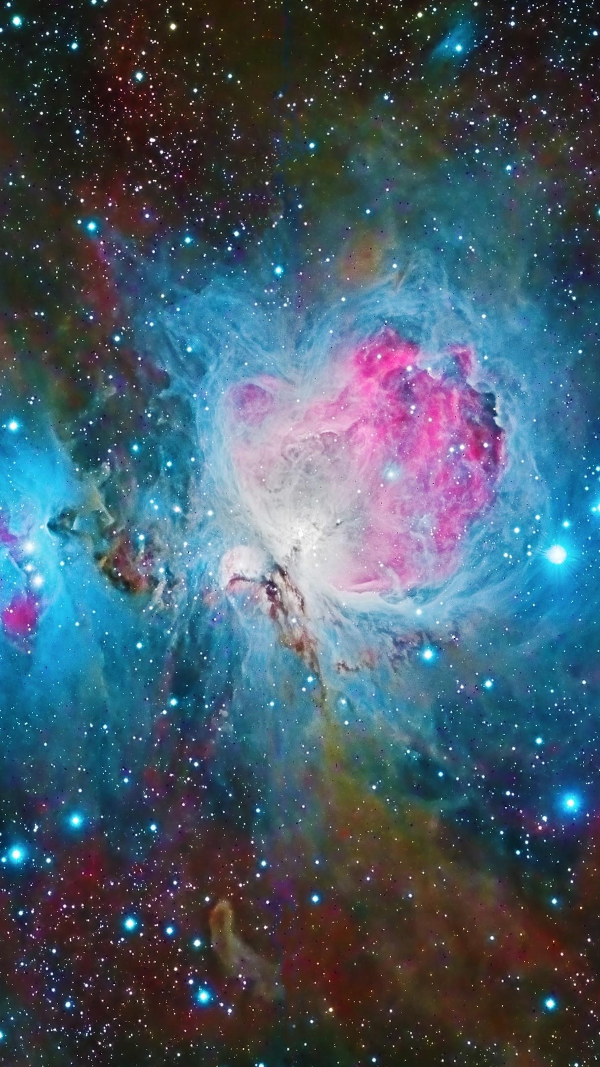 1215x2160 The beautiful Orion Nebula wallpaper