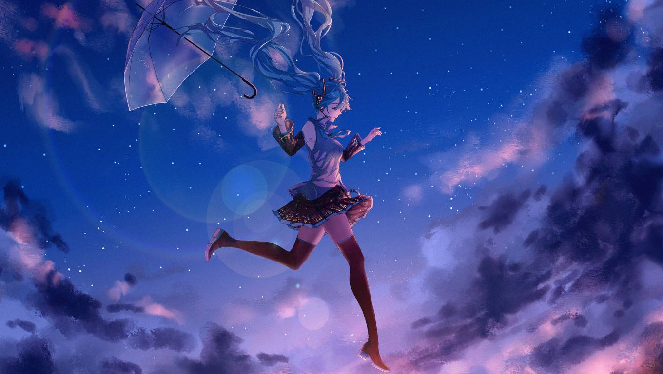 1360x768 Hatsune Miku HD Vocaloid Desktop Laptop HD Wallpaper, HD Anime 4K Wallpaper, Image, Photo and Background