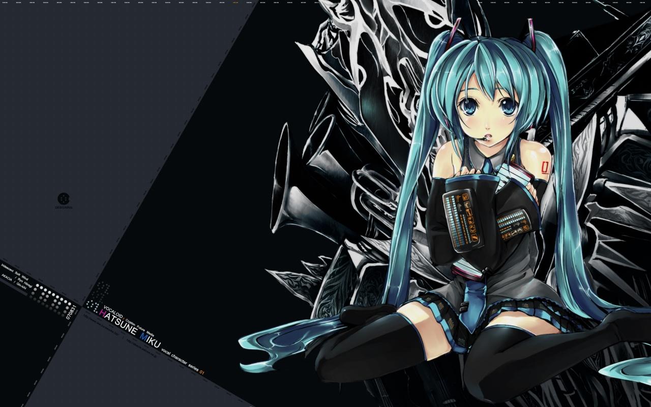 1280x800 Hatsune Miku desktop PC and Mac wallpaper