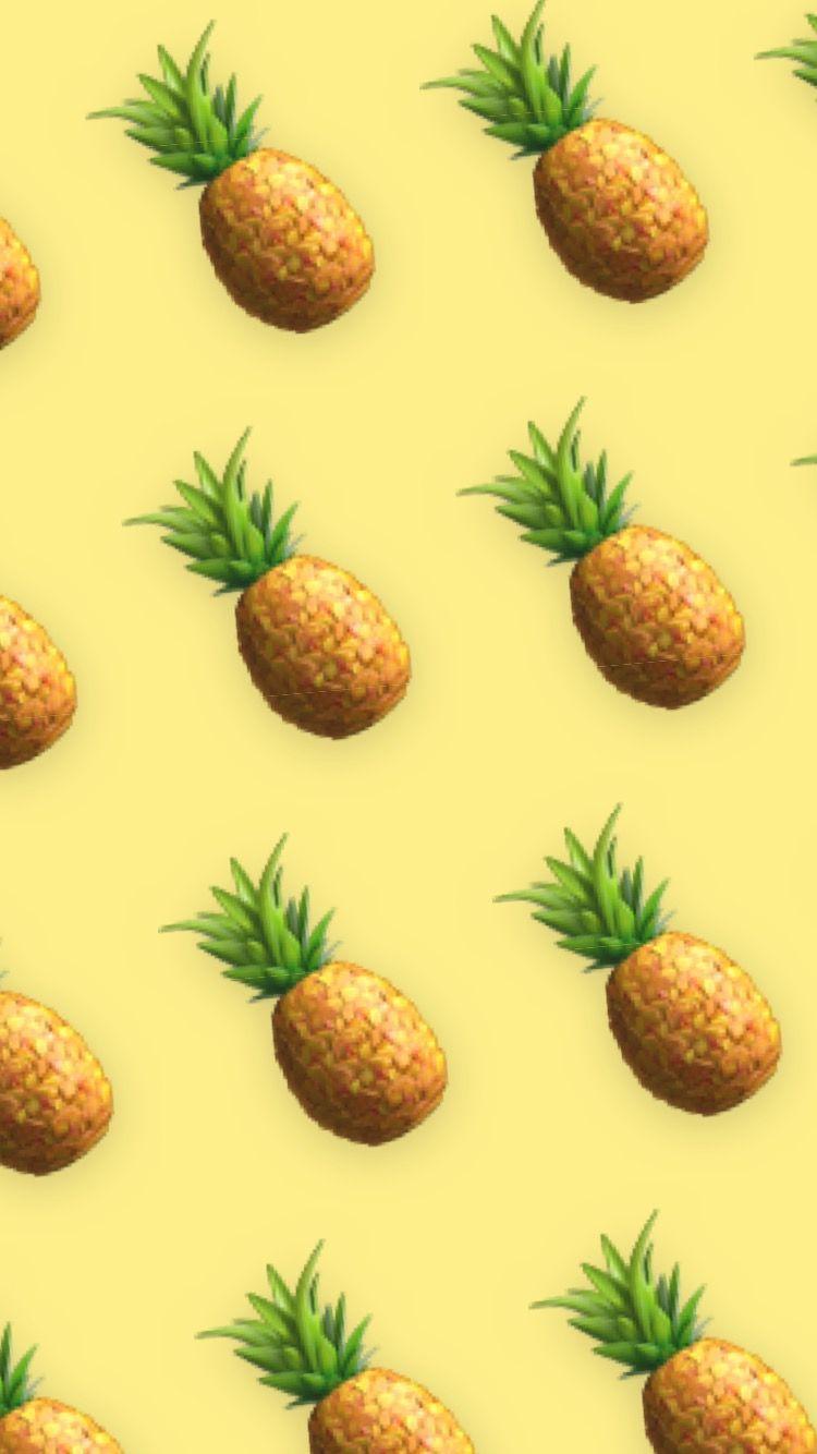 750x1334 Pineapple aesthetic wallpaper. Pineapple emoji, Aesthetic wallpaper, Emoji wallpaper