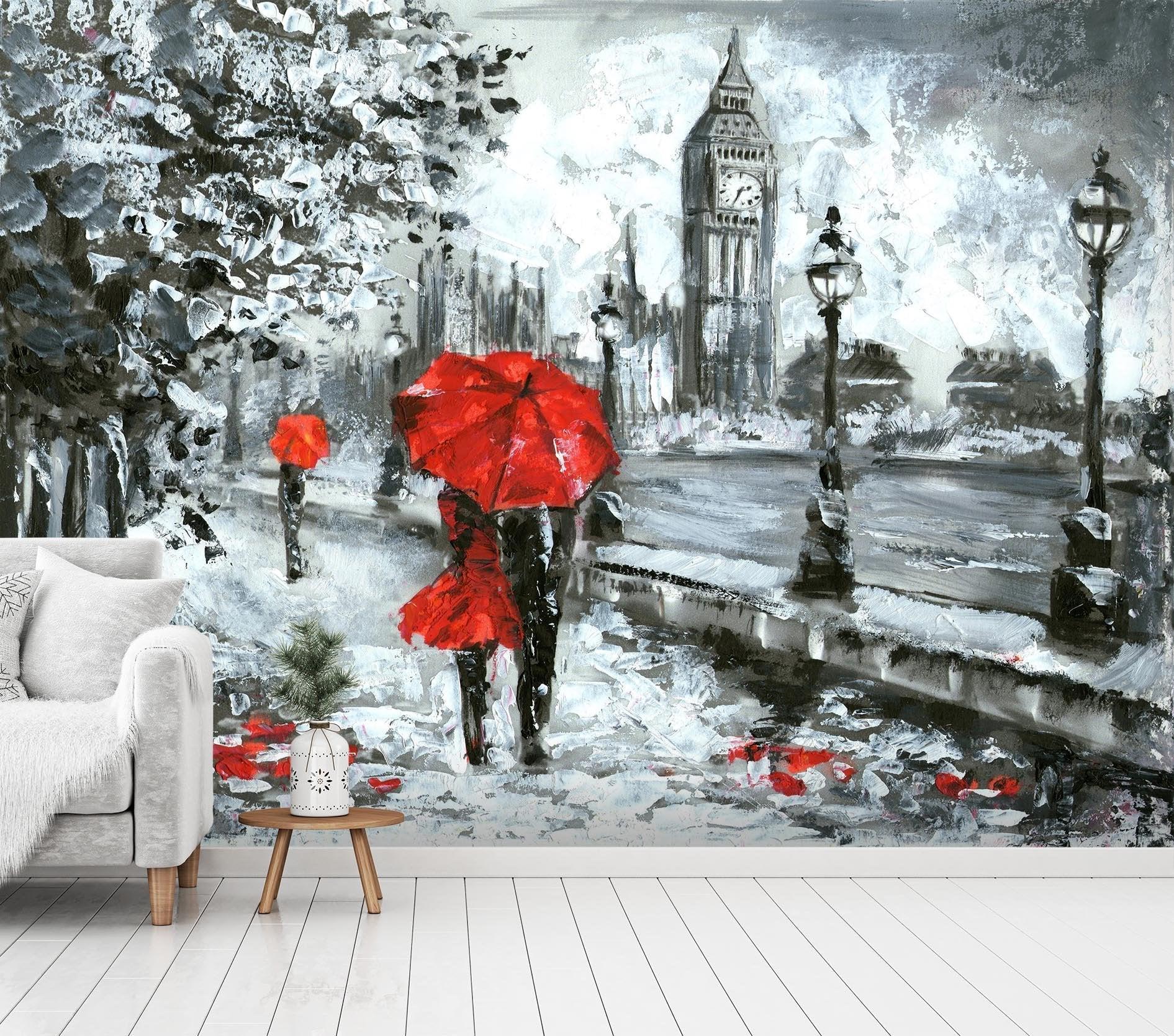 1891x1670 3D Doodle Couple Umbrella 726