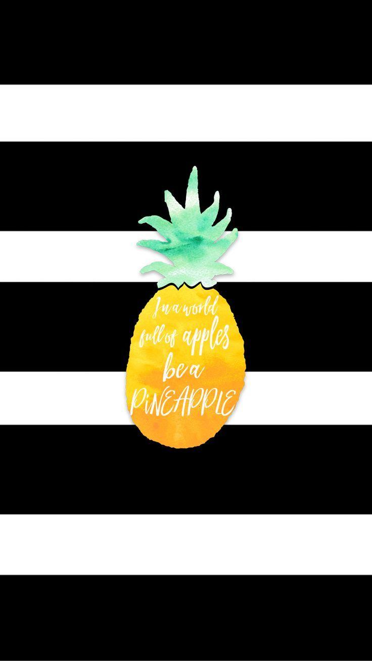 736x1309 Cool Pineapple Wallpaper