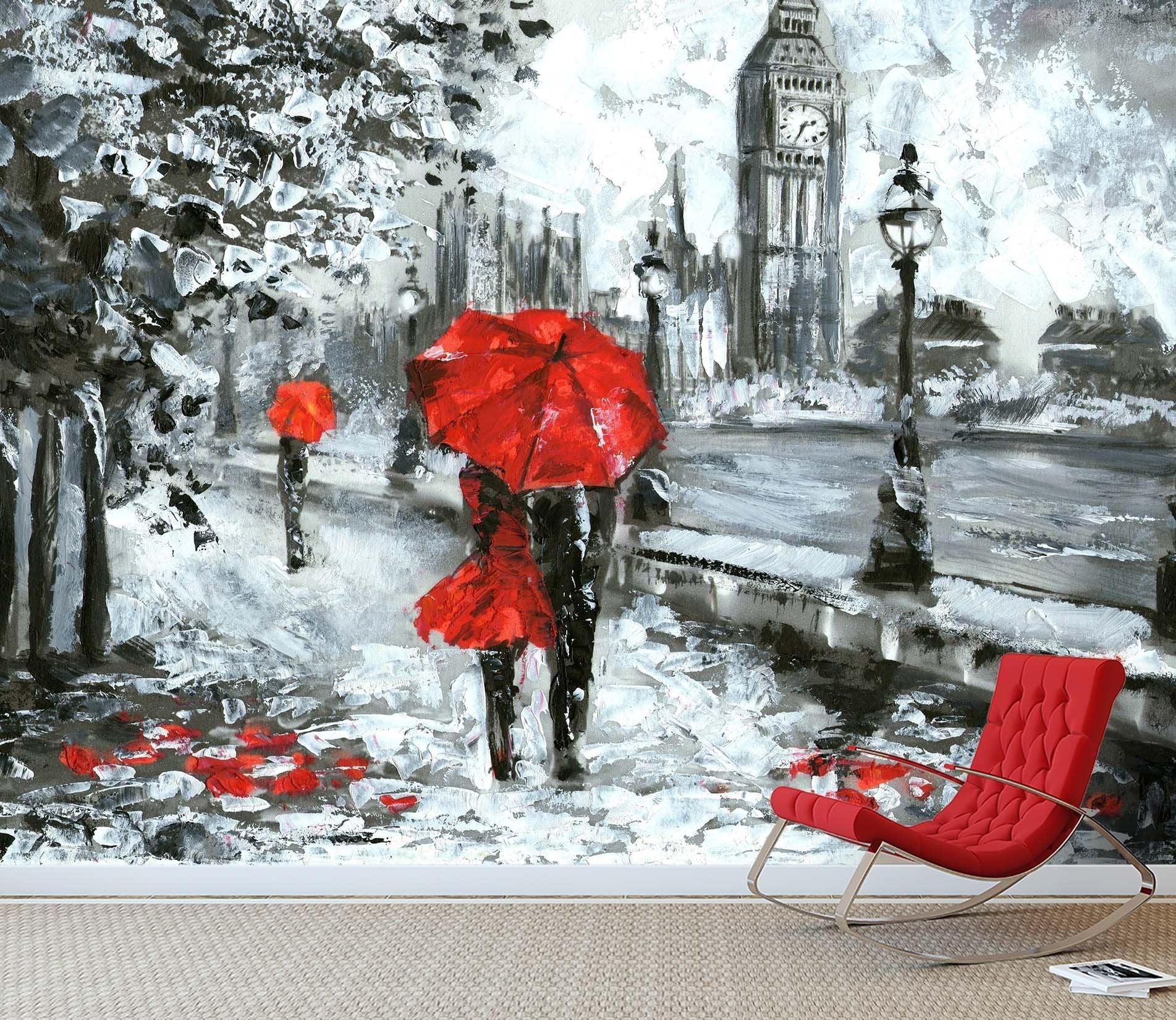 1903x1650 3D Doodle Couple Umbrella 726