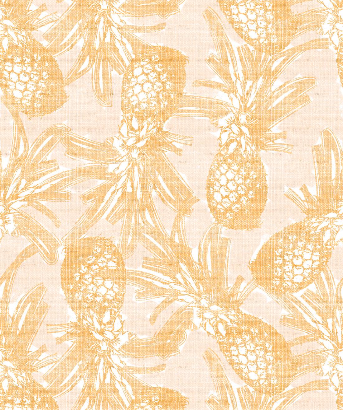 1100x1318 Calypso Wallpaper • Bold Golden Pineapple