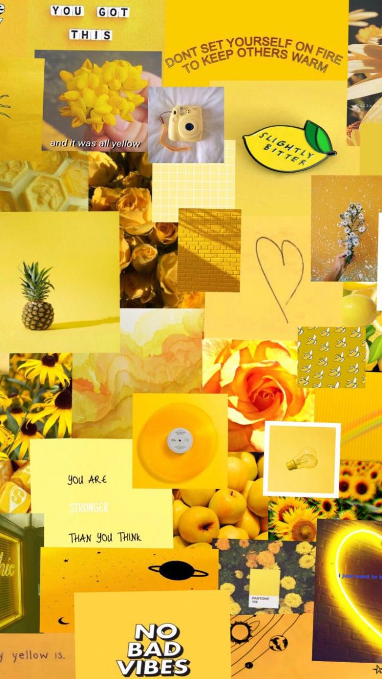 750x1334 Yellow Aesthetic Wallpaper