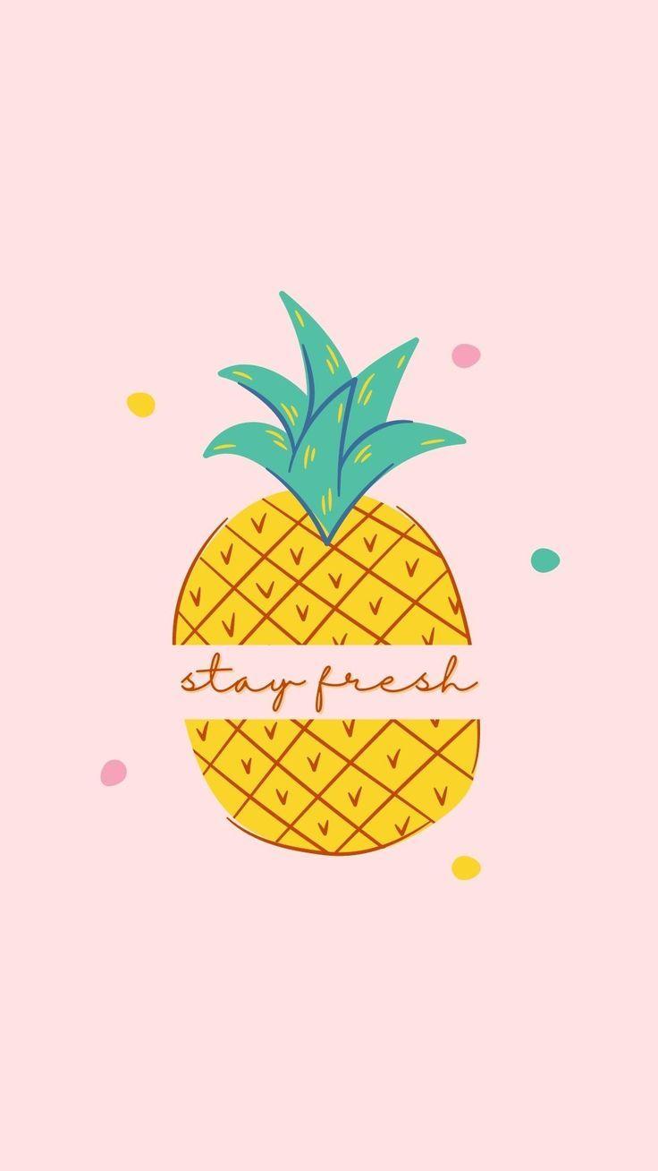 736x1308 Yellow Pineapple Phone Wallpaper. Phone wallpaper, Wallpaper, Canvas