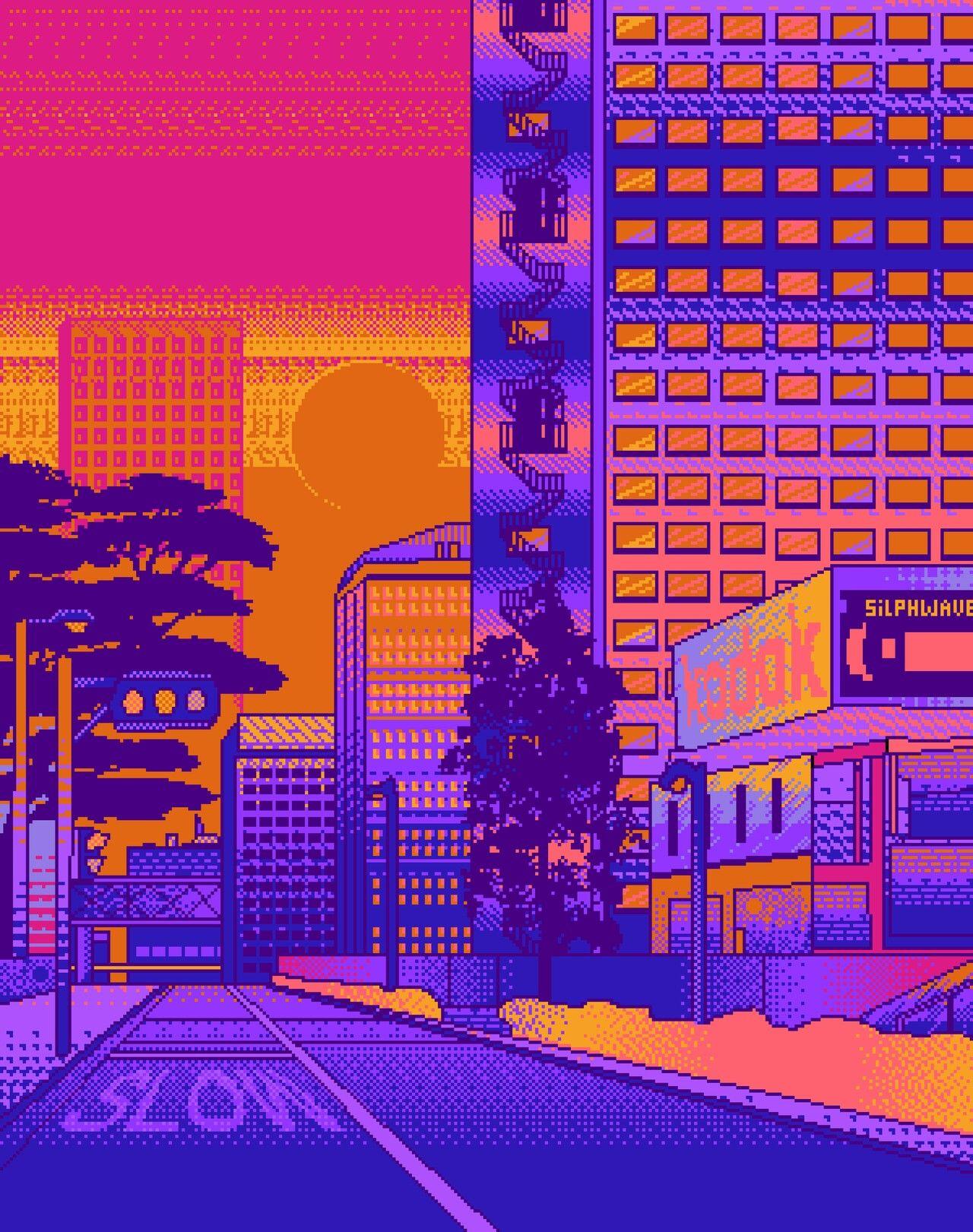 1280x1621 pixelwave. Pixel art background, Pixel art games, Nostalgia art