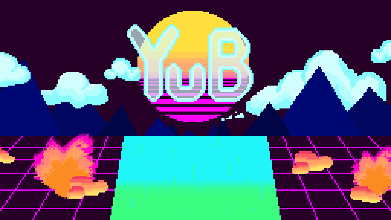 1280x720 A Pixel art Vaporwave background for YuB ^v^