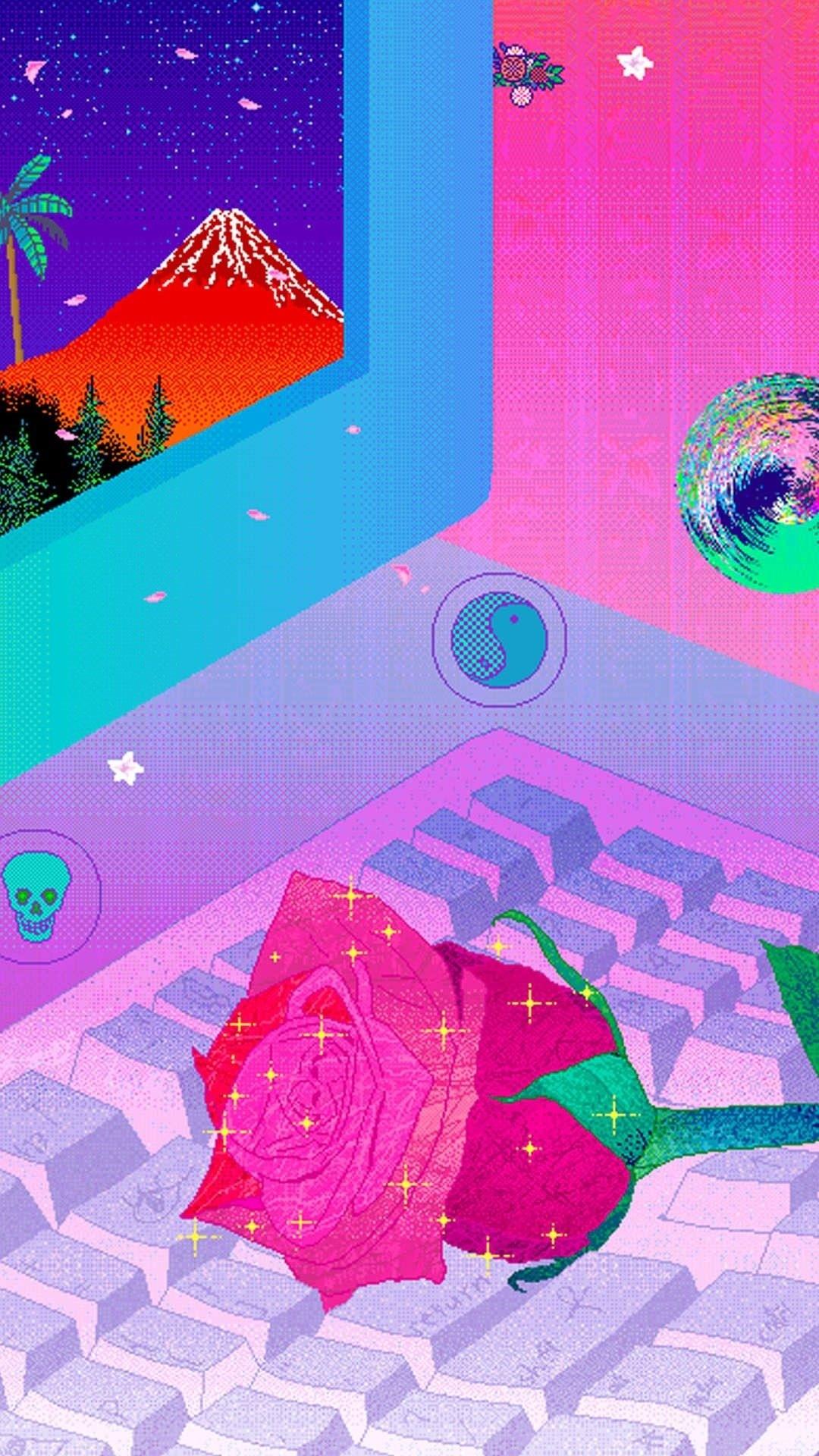 1080x1920 Vaporwave Wallpaper