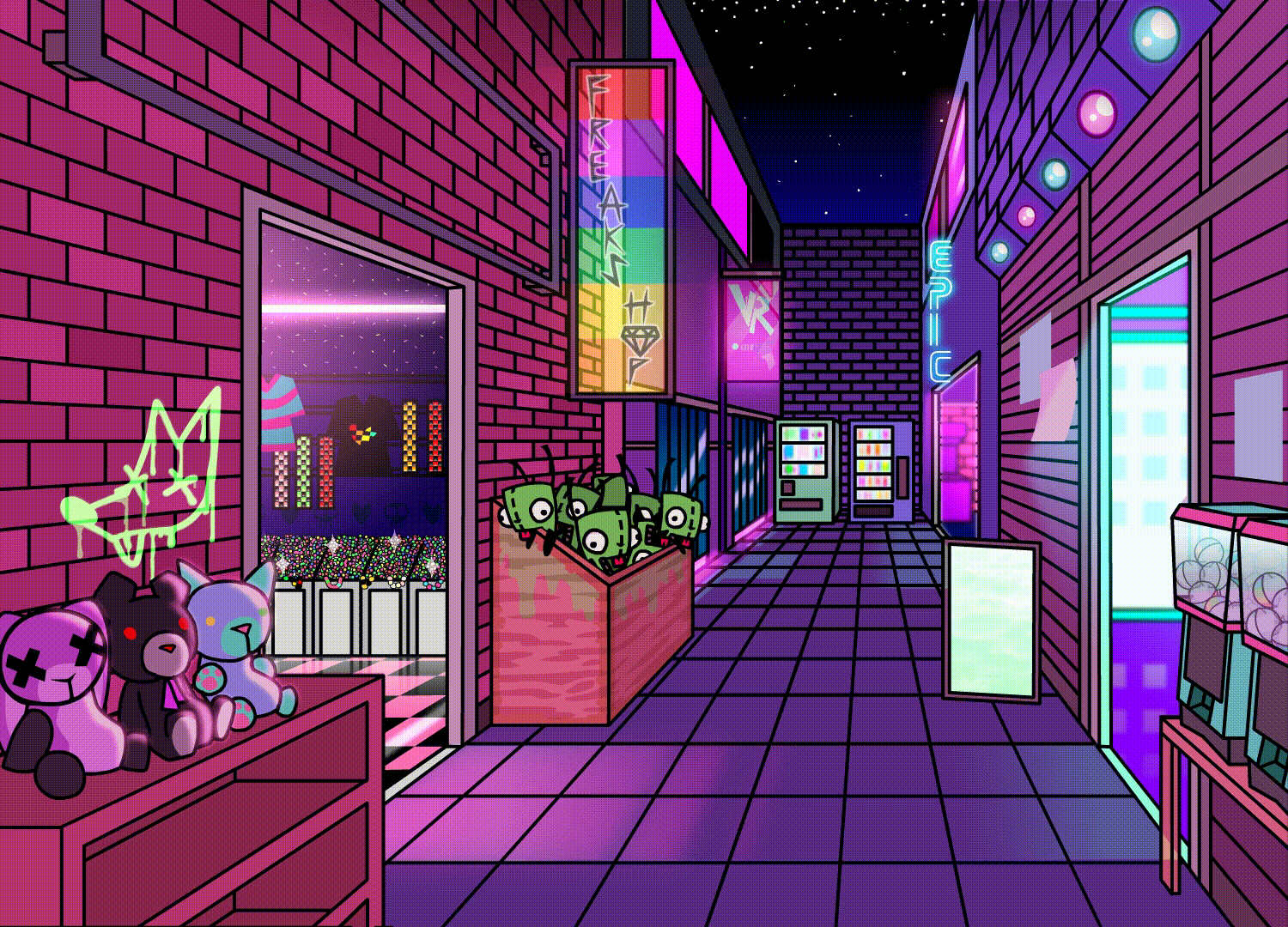 1500x1080 Took Me A While But I Made This Scene Vaporwave Background