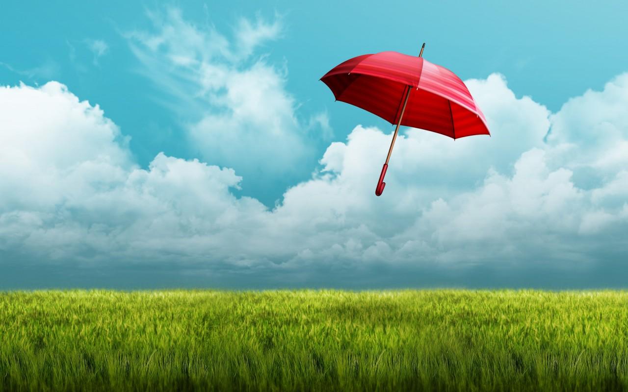 1280x800 Umbrella Fields Wallpaper 3D Models. Free