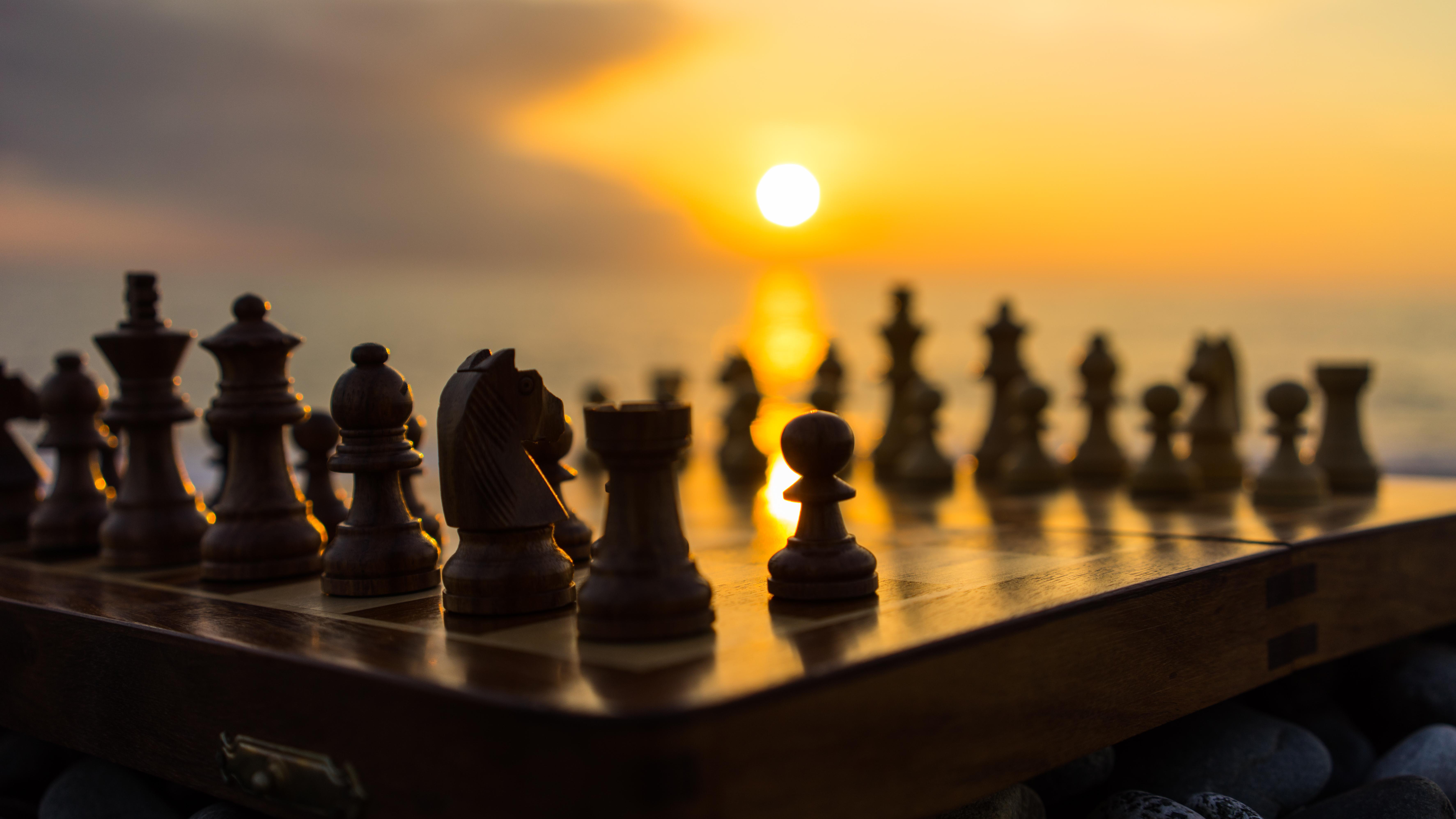 Download wallpaper 3840x2400 chess, chessboard, figures, 3d 4k ultra hd  16:10 hd background