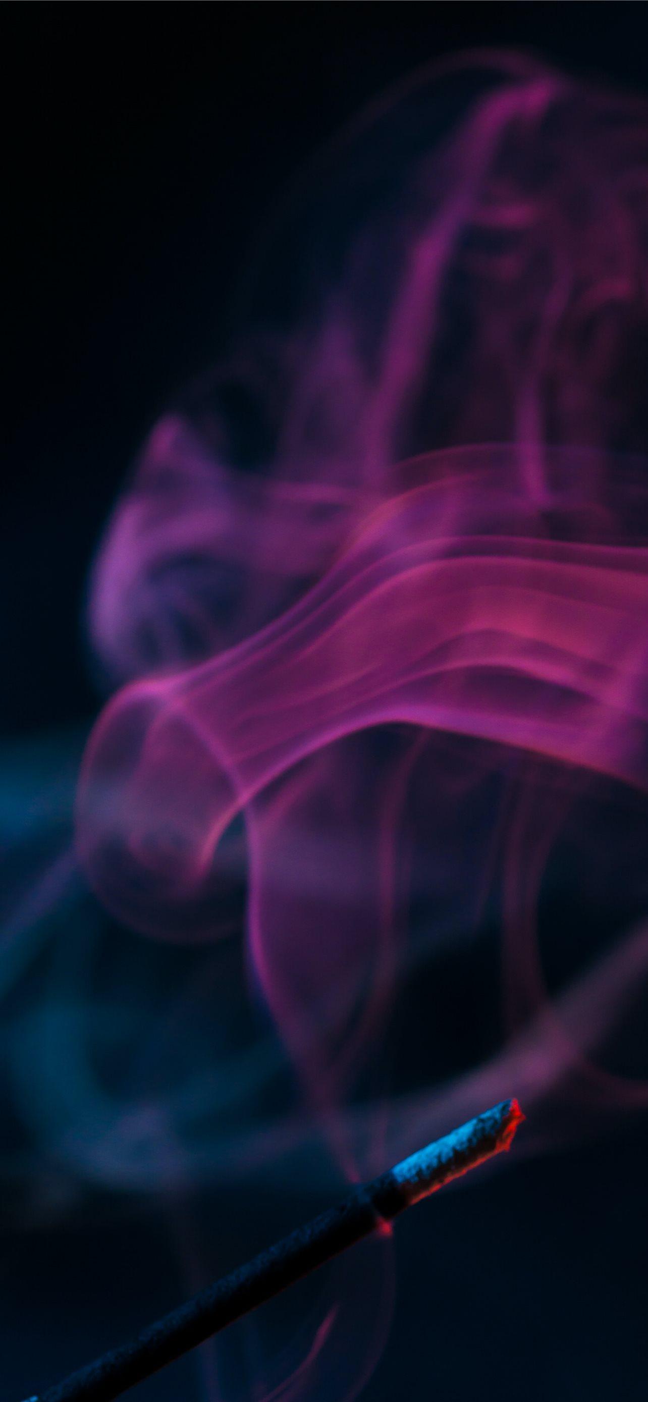 1284x2778 pink smoke iPhone Wallpaper Free Download