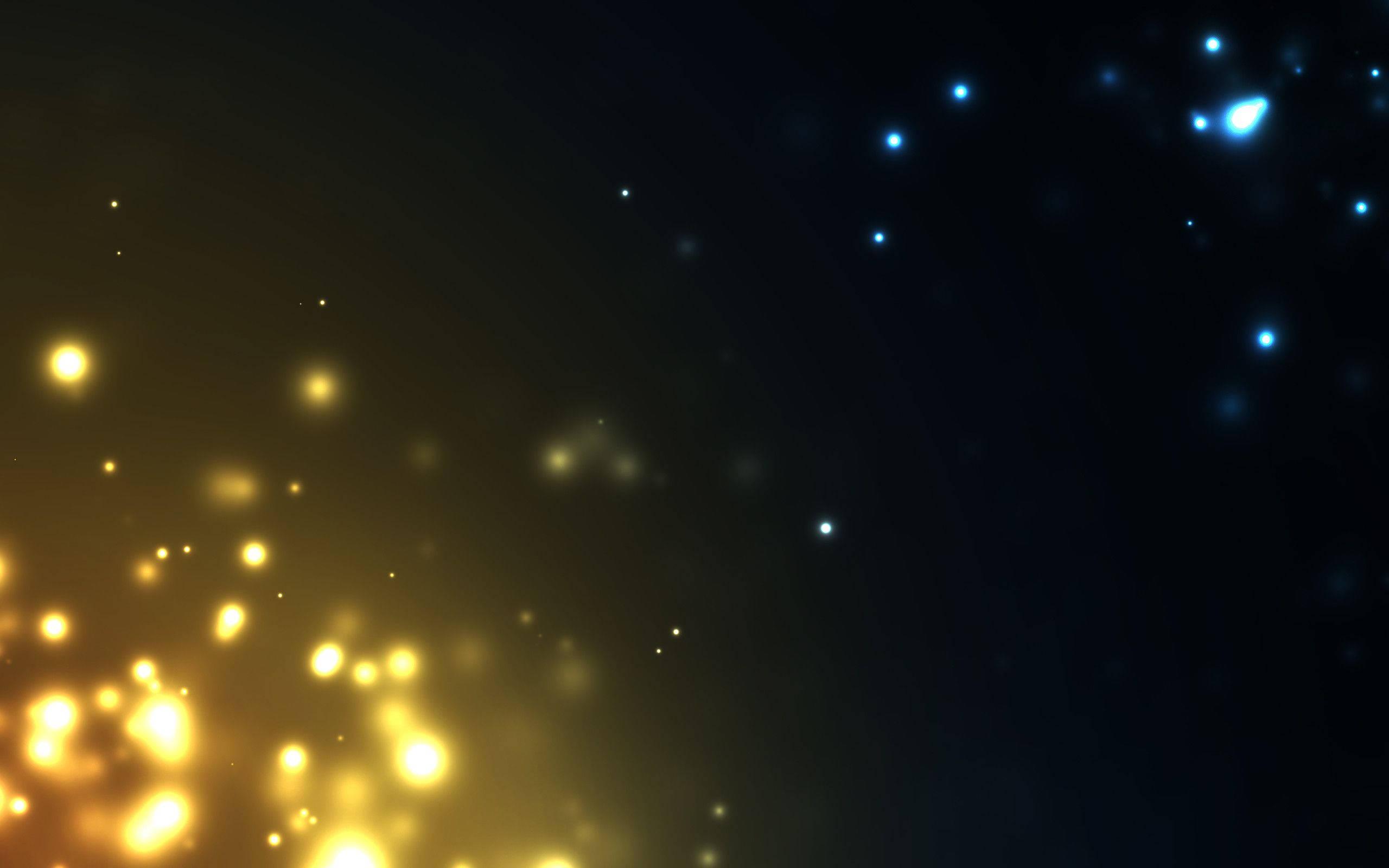 2560x1600 Download Blue And Gold Sparkles Wallpaper