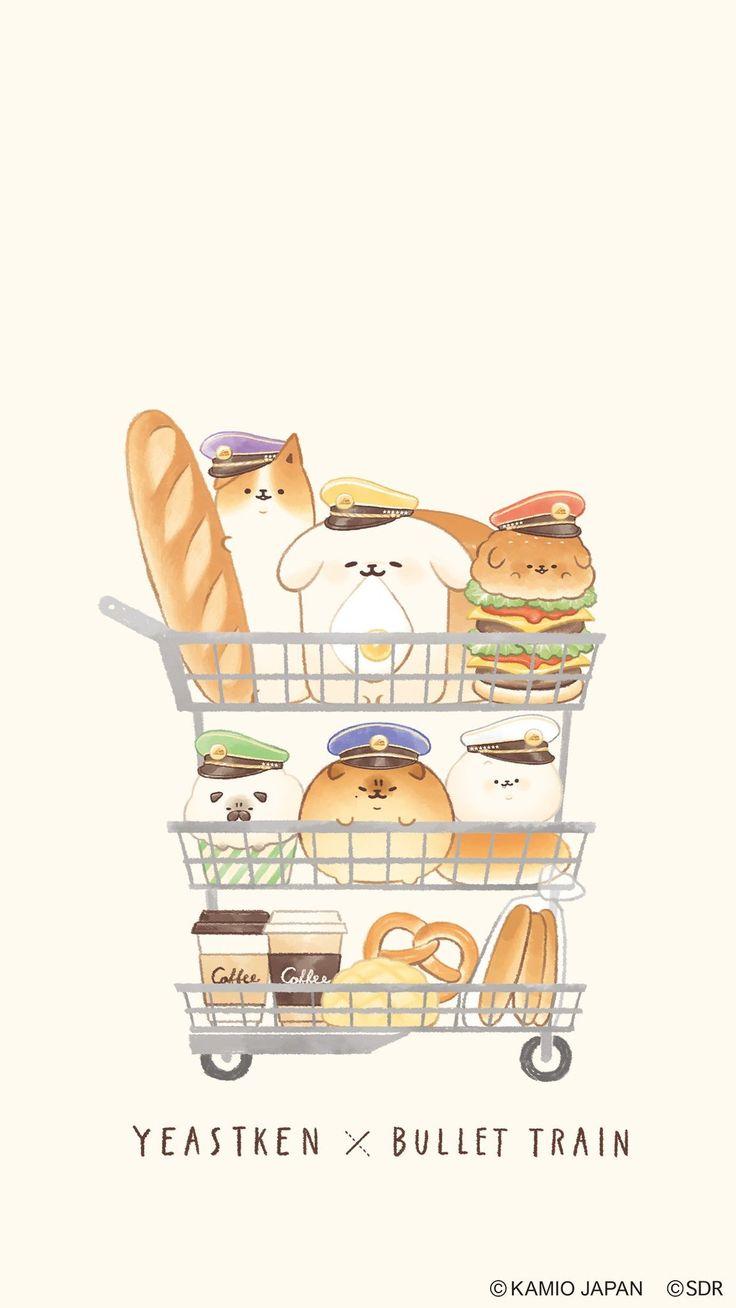 736x1308 Yeastken Wallpaper. Cute animal drawings kawaii, Cute food wallpaper, Kawaii drawings