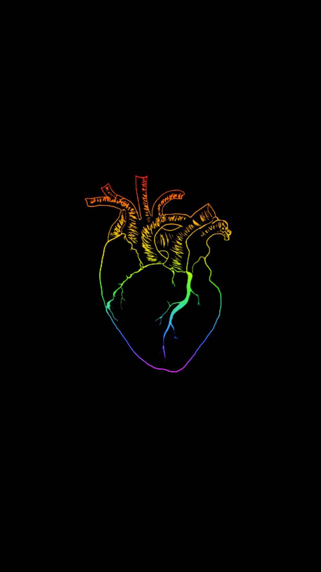 1080x1920 Download Lgbt Themed Human Heart Wallpaper